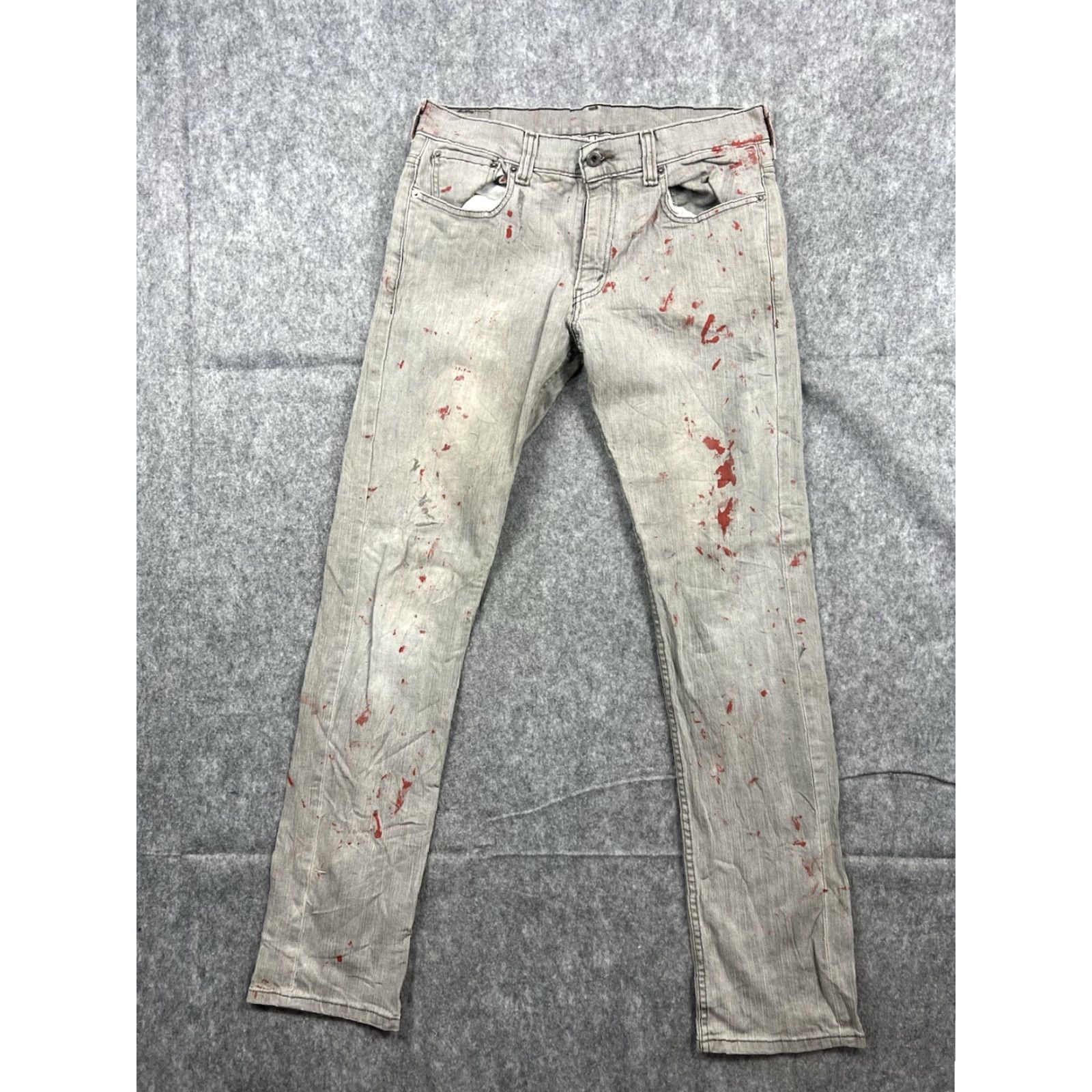 Levi's Levi's 511 Jeans Regular Light Gray 34x32 Denim 5-Pocket Straight Mens Pants Midwest USA Vintage: No Size US 34 / EU 50 - 2 Thumbnail