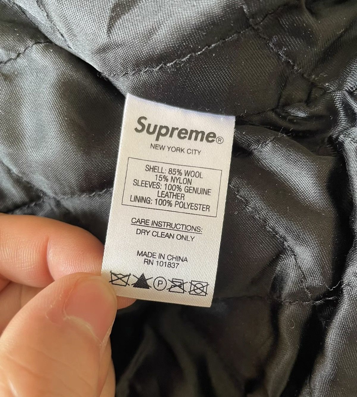 Supreme Supreme 17fw gonz Ramm varsity leather jacket Size US S / EU 44-46 / 1 - 4 Thumbnail