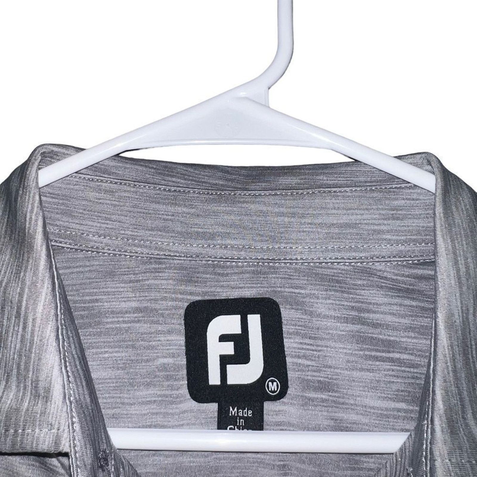 Footjoy FootJoy Men's Golf Polo Shirt Size Medium Gray Heather Size US M / EU 48-50 / 2 - 4 Thumbnail