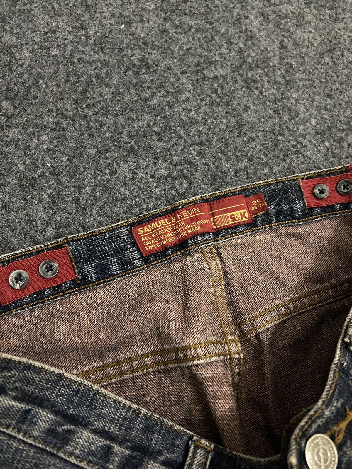 20471120 × Japanese Brand × Le Grande Bleu (L.G.B.) Samuel & Kevin baggy denim pants Size US 29 - 7 Thumbnail
