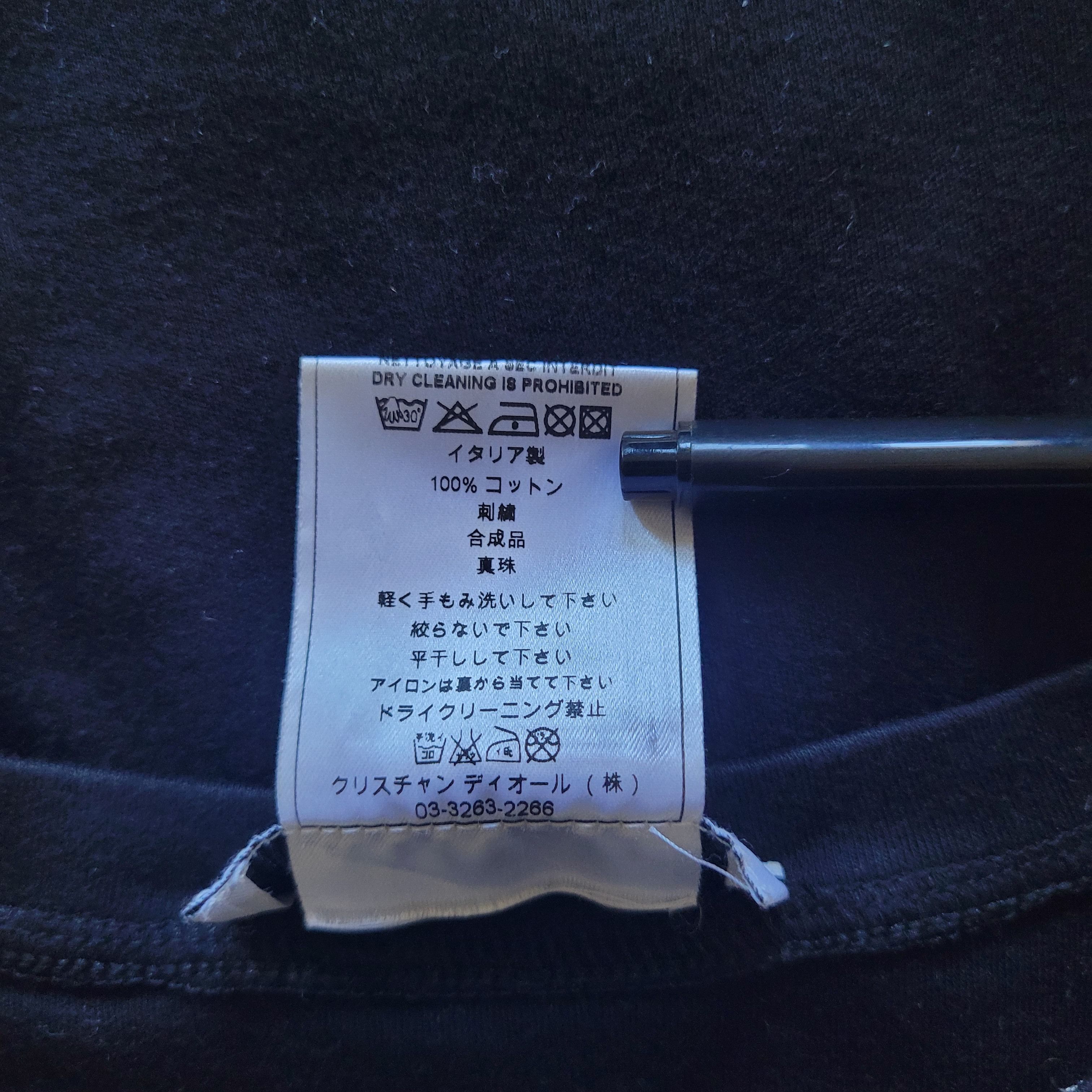 Dior by Galliano 2000s pearles trompe l'oeil printed tee