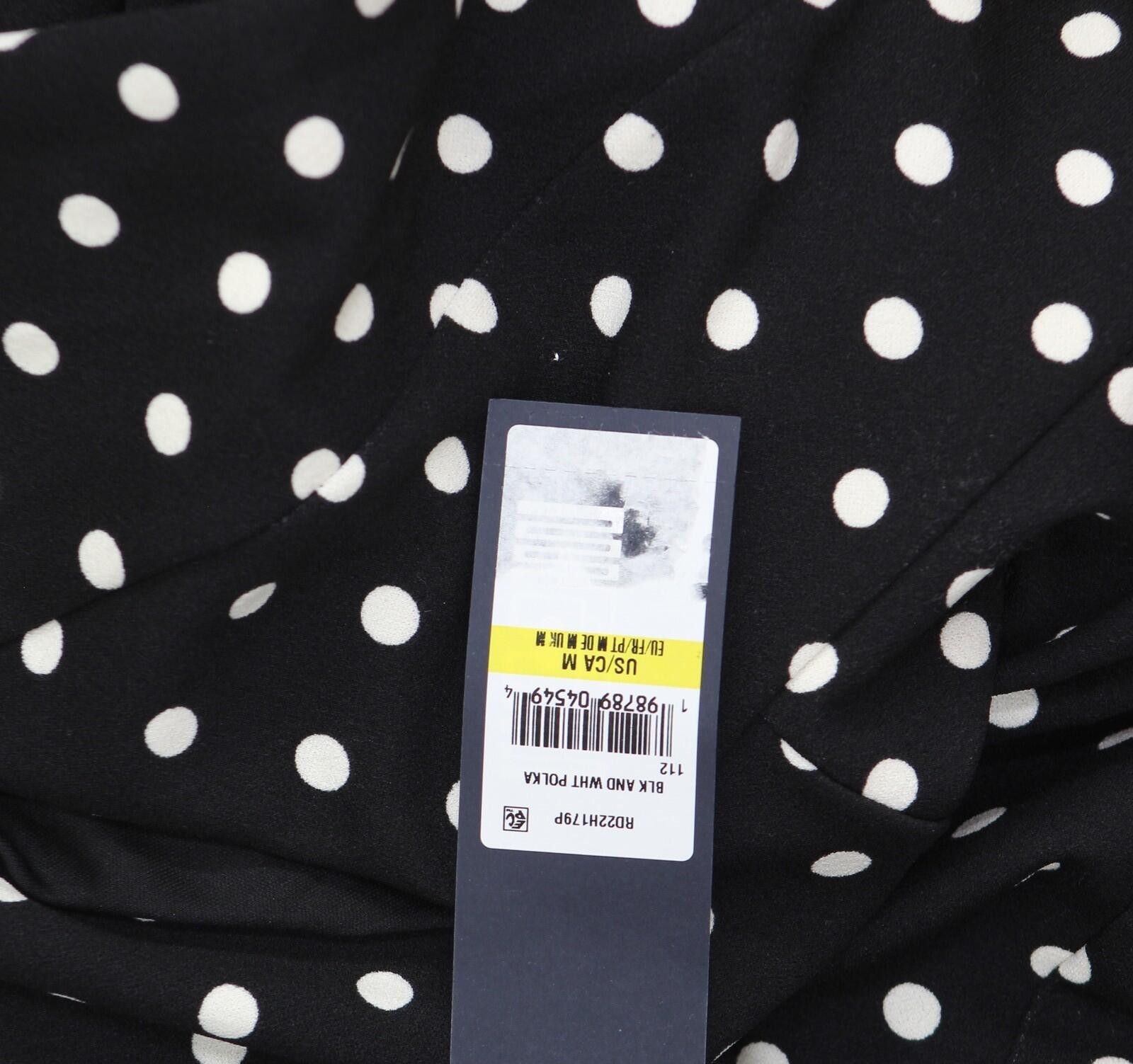 Other Nwt Rachel By Rachel Roy Dot Halter Dress Black / White M Size M / US 6-8 / IT 42-44 - 4 Thumbnail