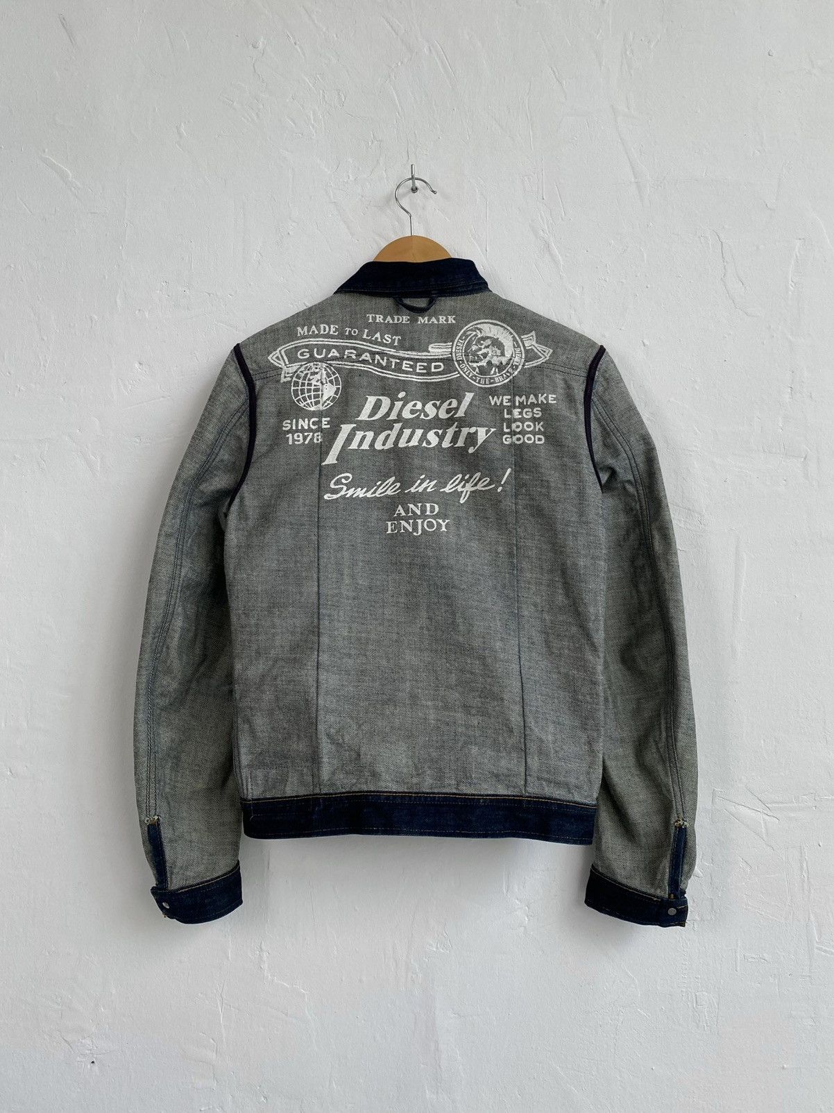 Diesel × Vintage 2010 Diesel Juzicon Giacca Washed Denim Jacket Size US S / EU 44-46 / 1 - 3 Thumbnail