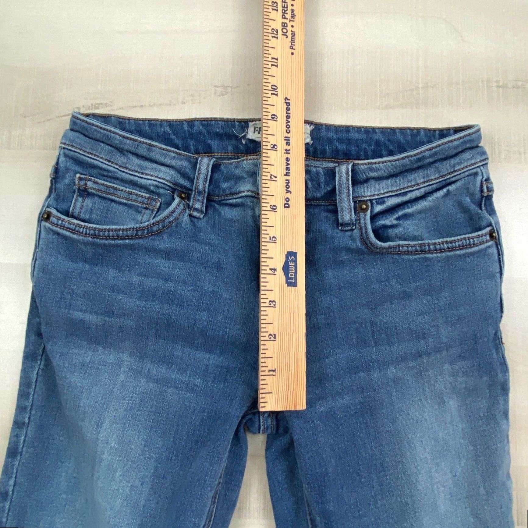 Free People Free People Skinny Blue Jeans 26 Low Rise Denim Womens Size 26" / US 2 / IT 38 - 6 Thumbnail