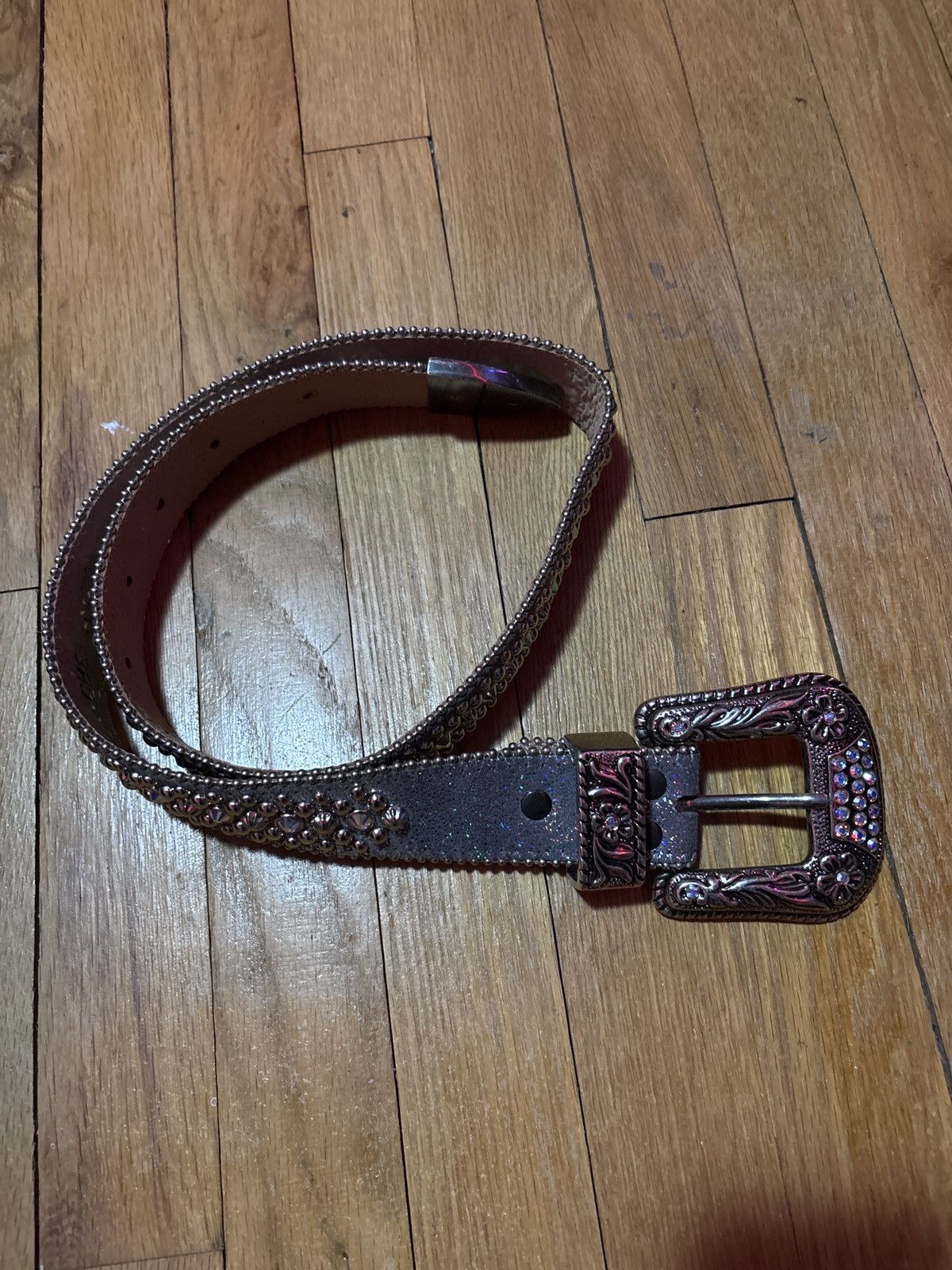 B.B. Simon B.B Simon Rhinestone Belt Size 32 - 1 Thumbnail