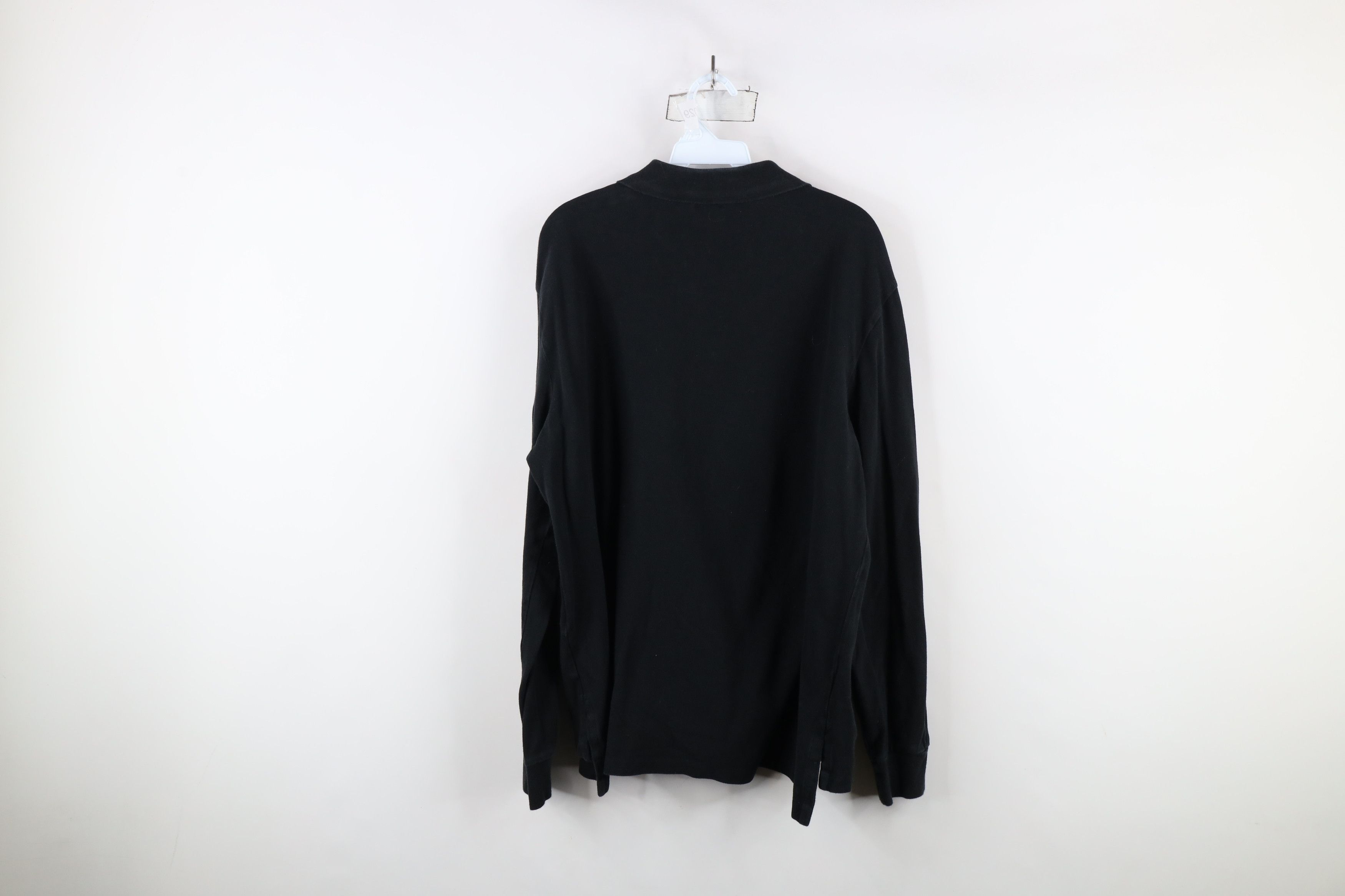 Polo Ralph Lauren Vintage Ralph Lauren Fit Long Sleeve Rugby Polo Shirt Black Size US XL / EU 56 / 4 - 10 Thumbnail