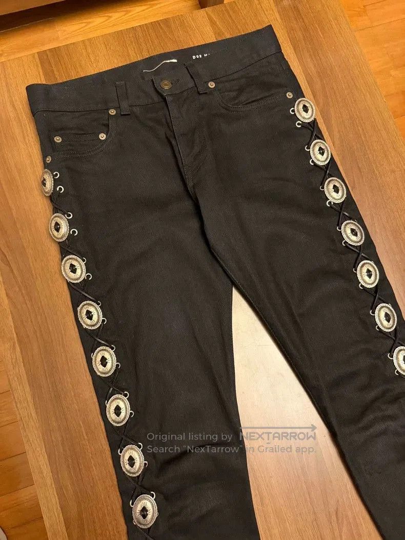 Saint Laurent Paris Saint Laurent Paris 15ss copper coin jeans. Size US 28 / EU 44 - 2 Thumbnail