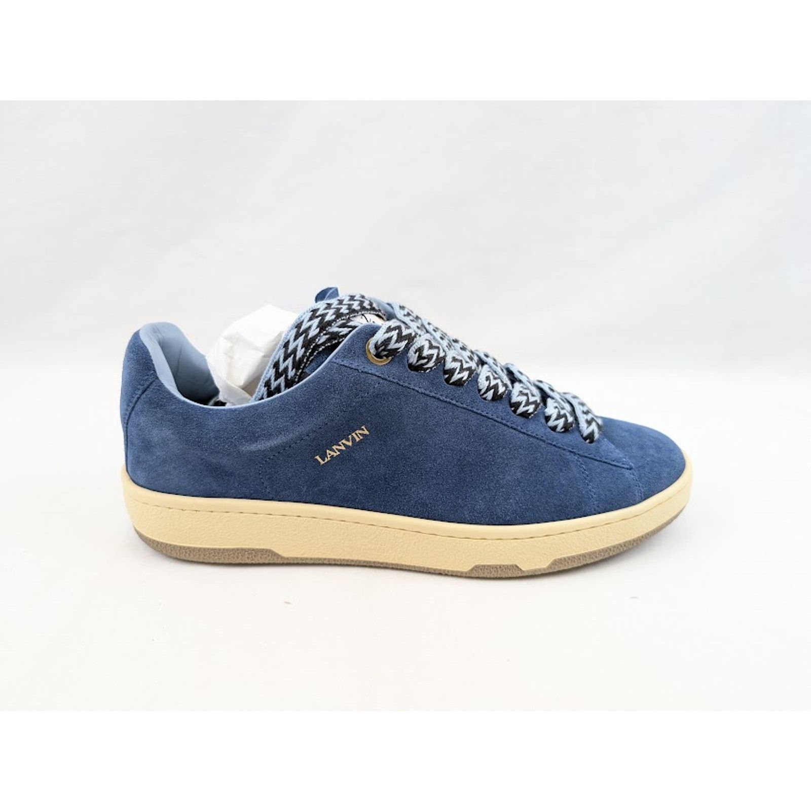 Lanvin o1rshd1 Curb Lite Low-Top Sneakers in Cornflower Size US 11 / EU 44 - 1 Thumbnail