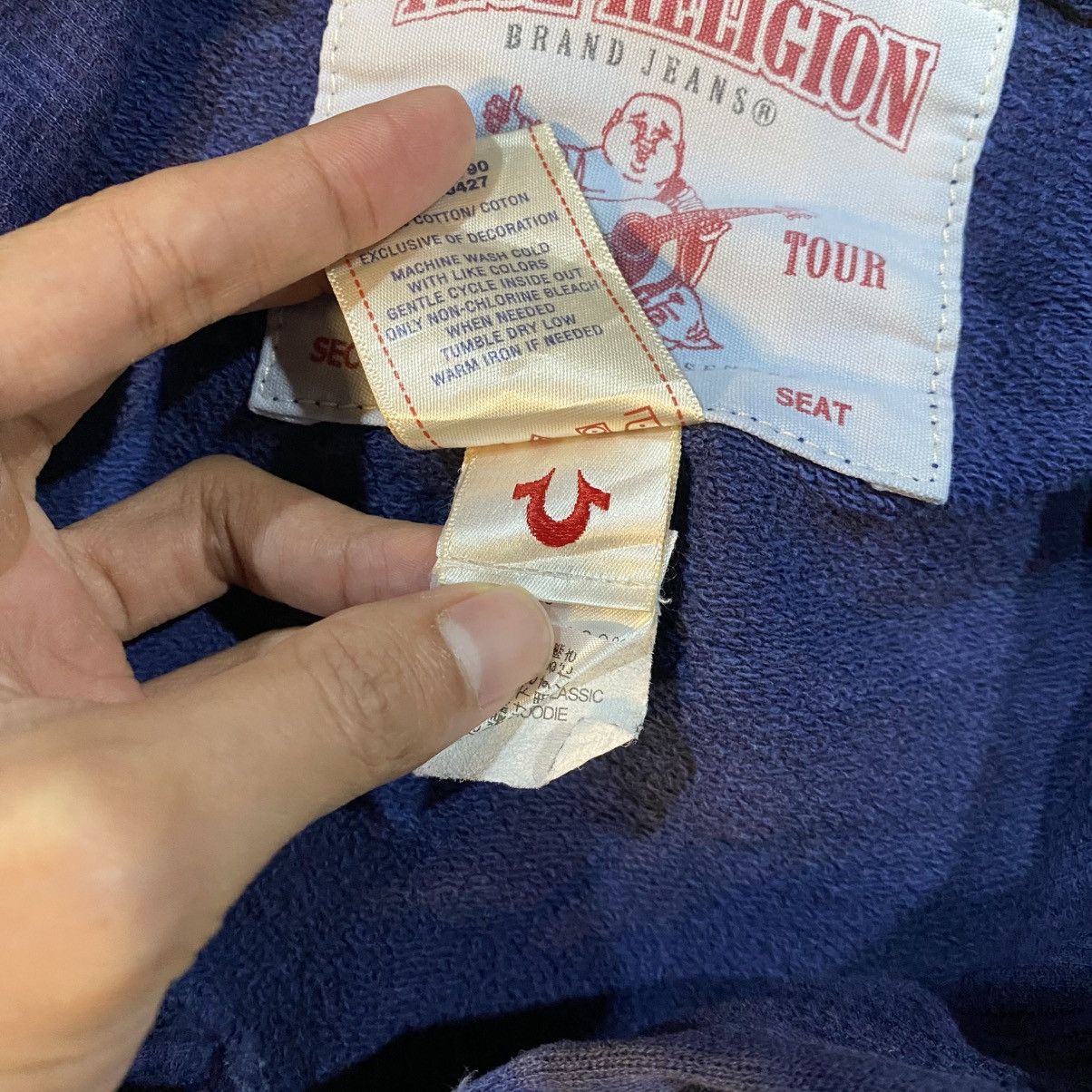 True Religion × Vintage True Religion Vintage Love Free Nice Design Hoodie Size US S / EU 44-46 / 1 - 16 Thumbnail