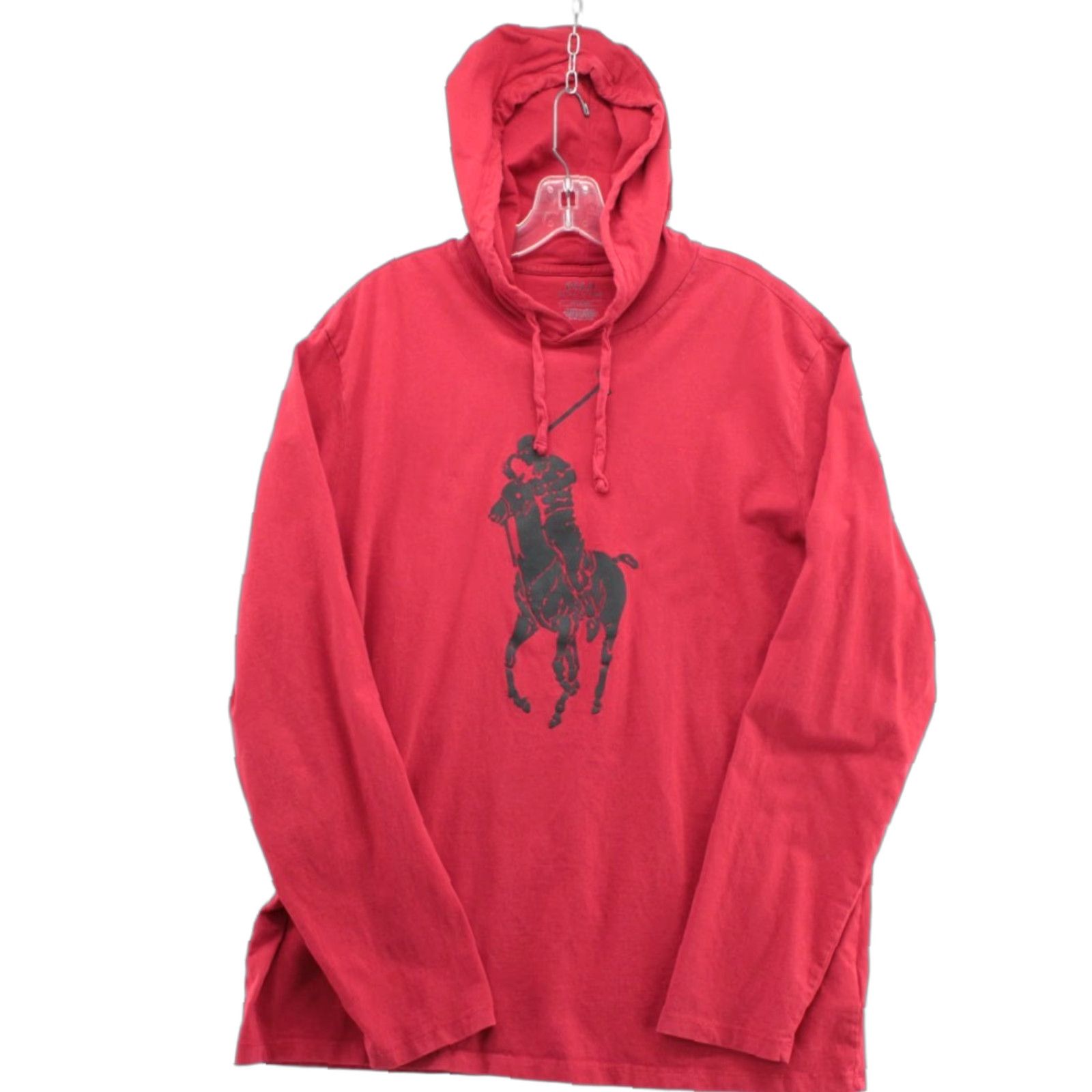 Polo Ralph Lauren Polo Ralph Lauren Hoodie Men Large Red Lightweight Long Sleeve Large Pony Shirt Size US L / EU 52-54 / 3 - 1 Thumbnail