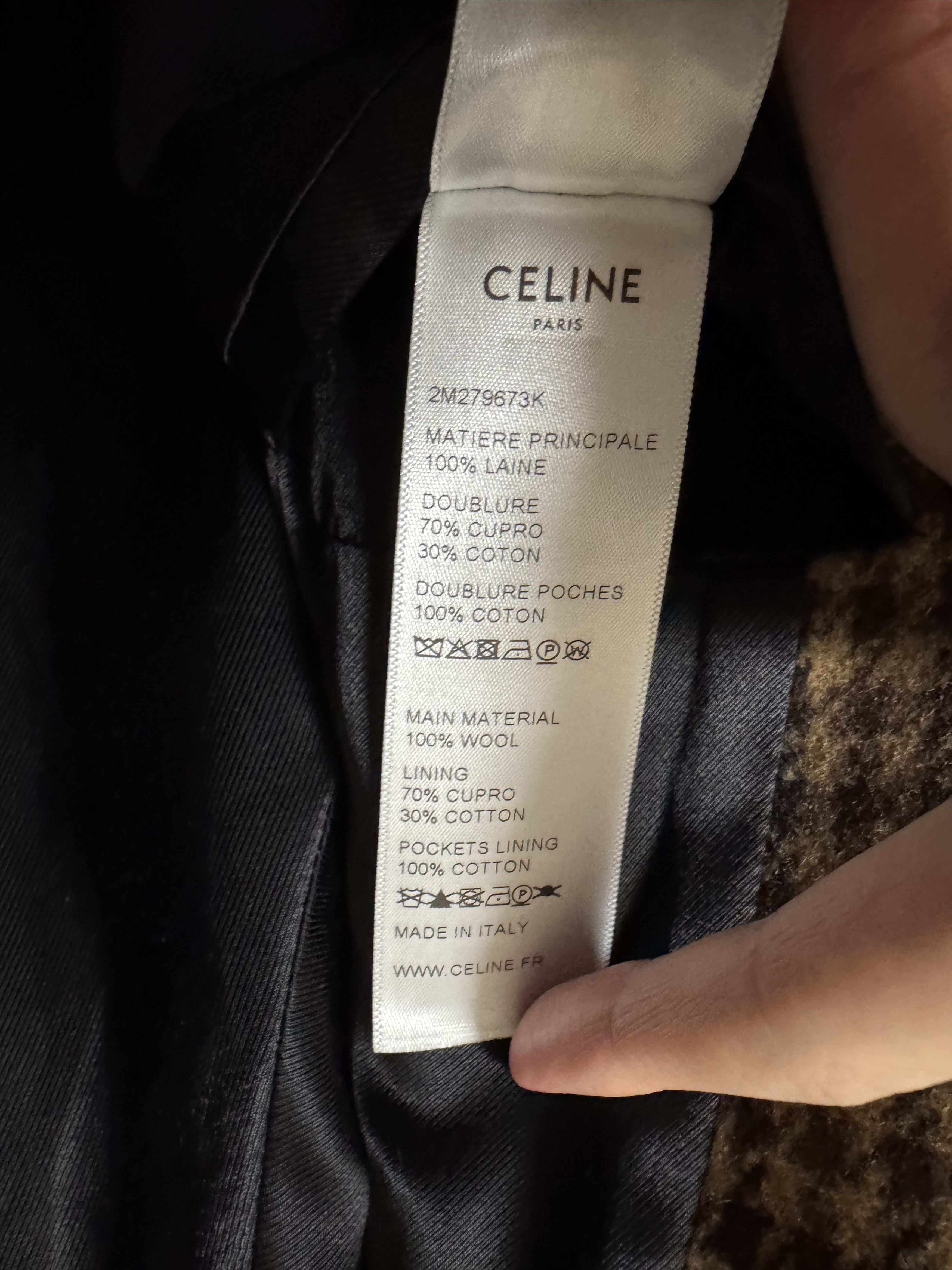 Celine AW20 Houndstooth Mac Coat Size US S / EU 44-46 / 1 - 5 Thumbnail