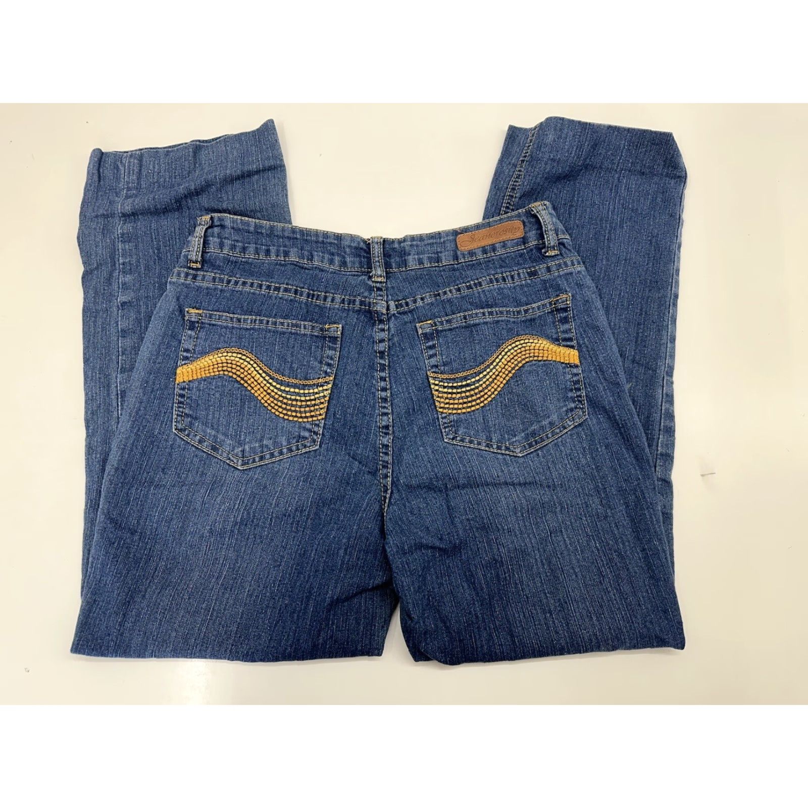 Denime Jeanerosity Womens Jeans Size 8 Denim Jeans Womens Regular Blue 5-Pocket Design Comfort Pockets Straight Vintage: No Strai... Size 30" / US 8 / IT 44 - 6 Thumbnail