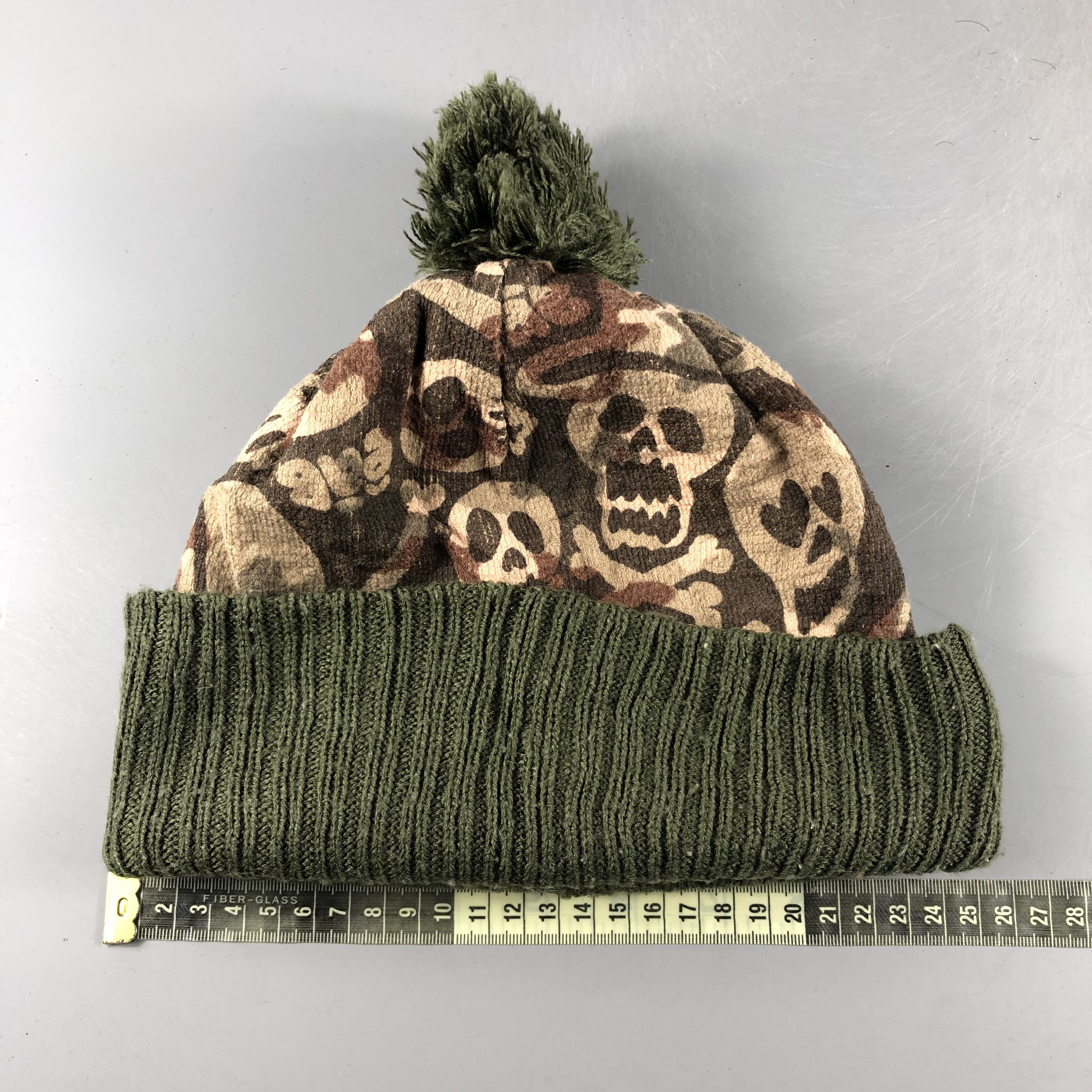 Vintage Eab Skull Bobble Beanie Snow Hat Snow Cap -D122 Size ONE SIZE - 3 Thumbnail