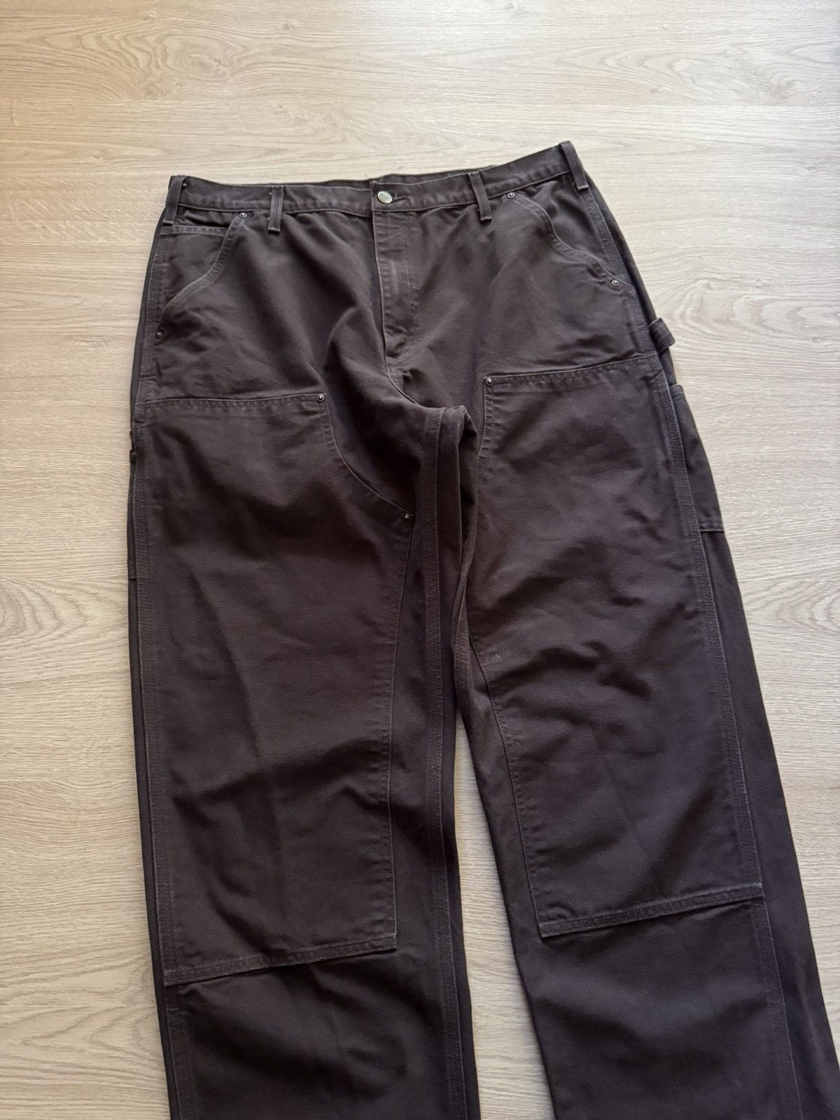 Carhartt Vintage Carhartt Double Knee Brown USA Loose Fit Work Pants Size US 38 / EU 54 - 2 Thumbnail