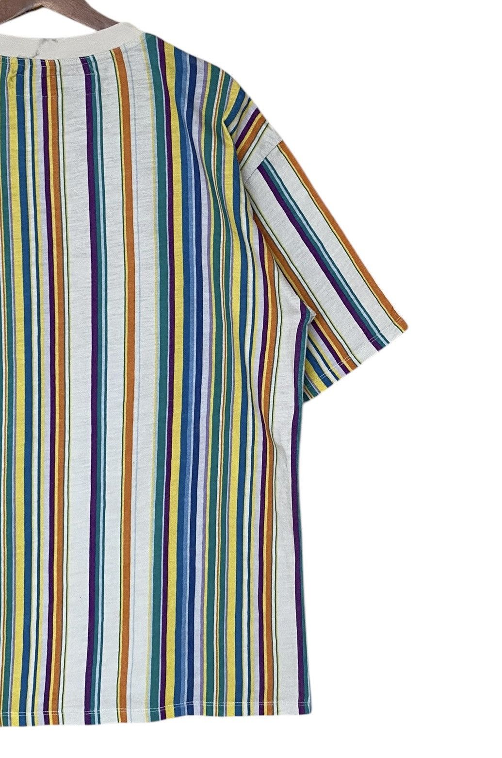 Guess Vintage Brand Guess Rapper Stripe Baggy T-shirt 1990s Size US XL / EU 56 / 4 - 6 Thumbnail