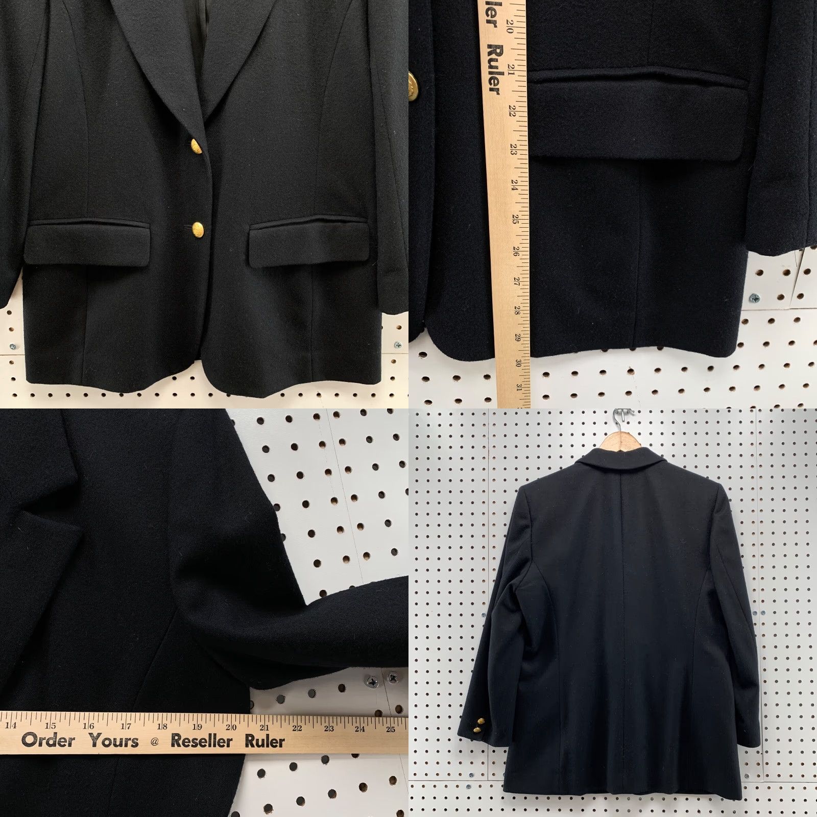 Pendleton VINTAGE Pendleton Classic Blazer Womens Size 10 Black 100% Wool Lined 20.5x30 Size L / US 10 / IT 46 - 8 Thumbnail
