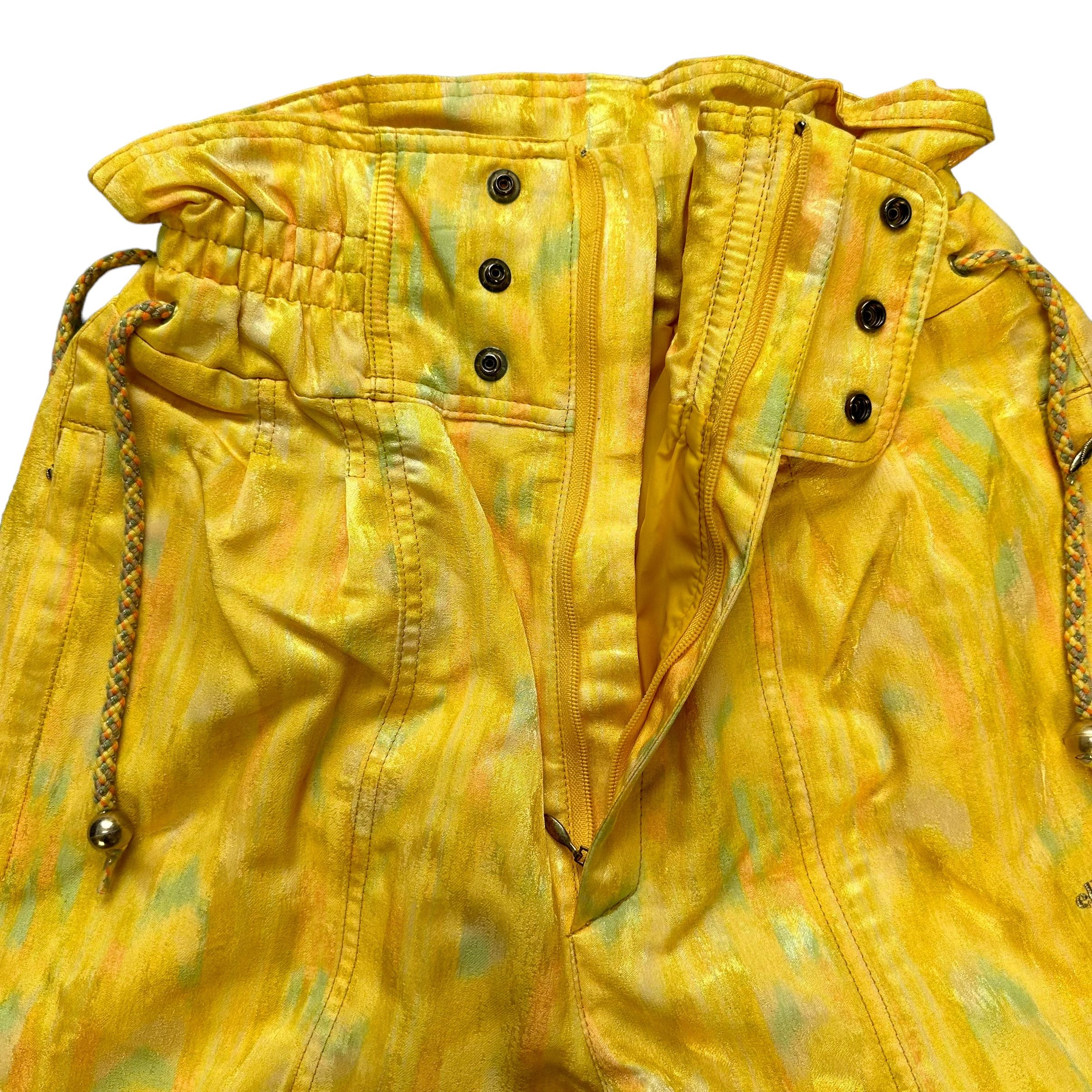Ellesse Vintage ELLESSE Yellow Ski Drawstring Pant #9112-57 Size 26" / US 2 / IT 38 - 4 Thumbnail