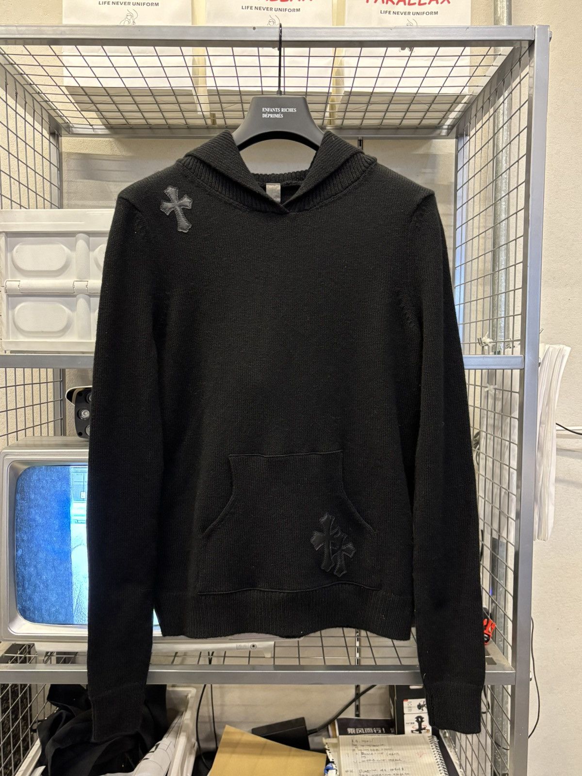 Chrome Hearts chrome hearts cross patches cashmere sweater Size US XS / EU 42 / 0 - 1 Thumbnail