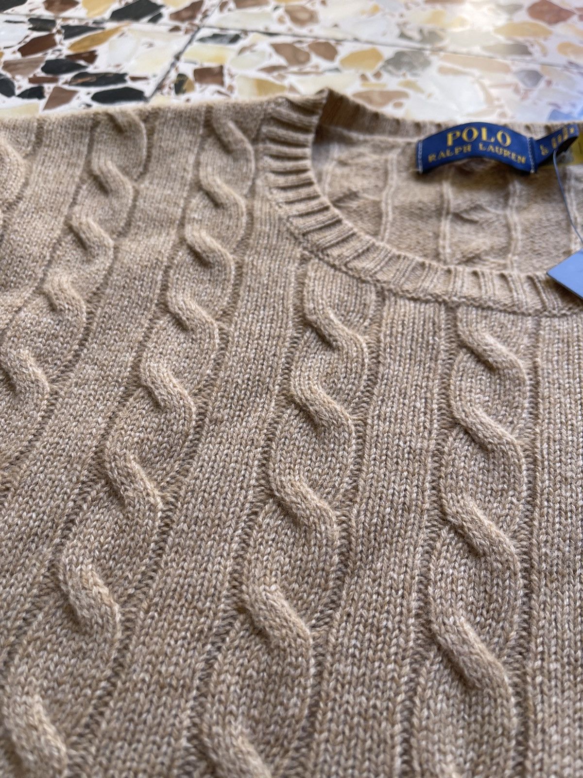 Polo Ralph Lauren Beige Polo Ralph Lauren cashmere wool knit Size US L / EU 52-54 / 3 - 5 Thumbnail