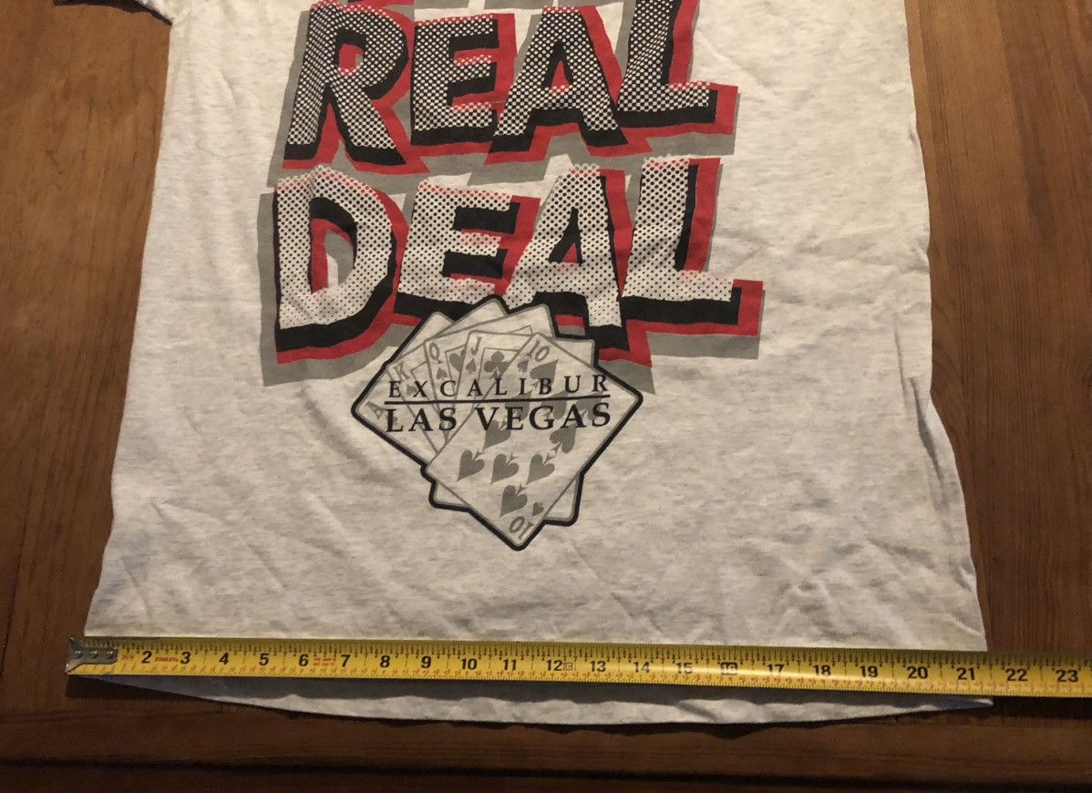 Vintage Vintage 90s Exacalibur “The Real Deal” T Shirt S/L Size US L / EU 52-54 / 3 - 5 Thumbnail