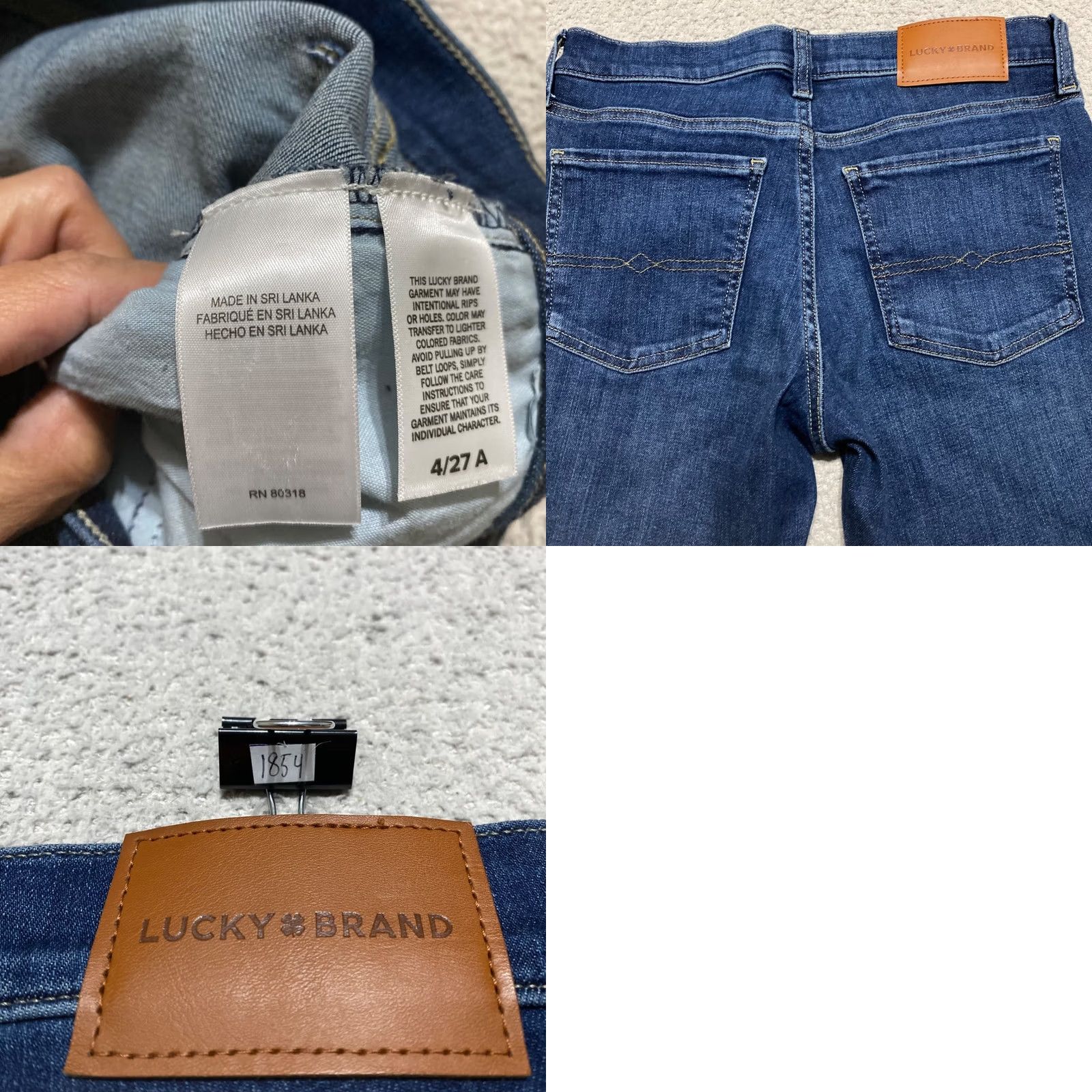 Lucky Brand Lucky Brand Jeans Blue Medium Wash Straight 5-Pocket Regular Size 10 Womens Denim Vintage No Size 32" / US 10 / IT 46 - 9 Thumbnail