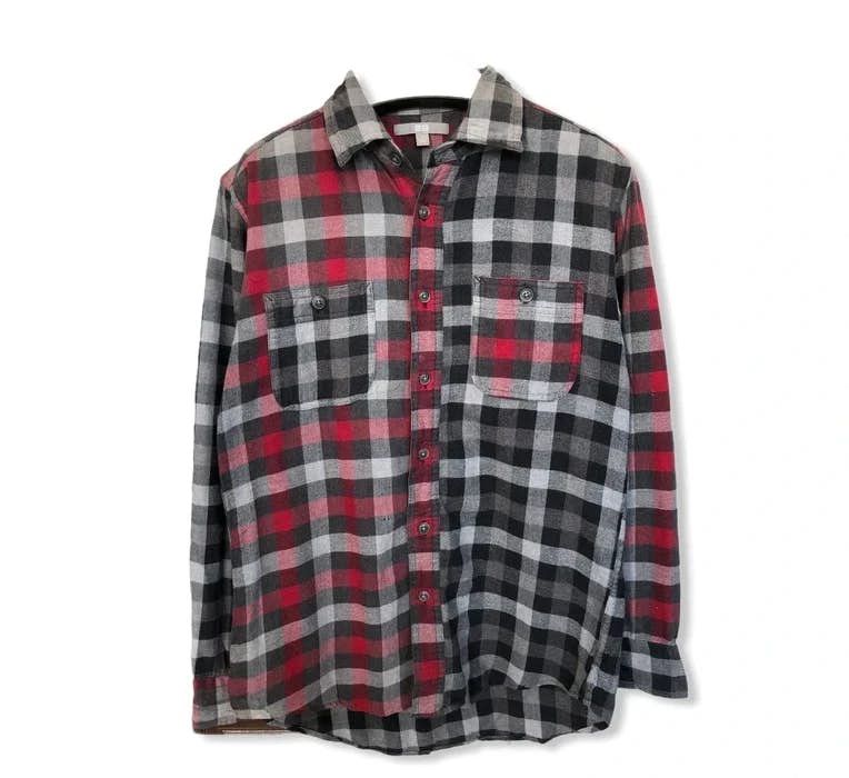 image of Uniqlo Plaid Tartan Flannel Shirt, Men's (Size Small)