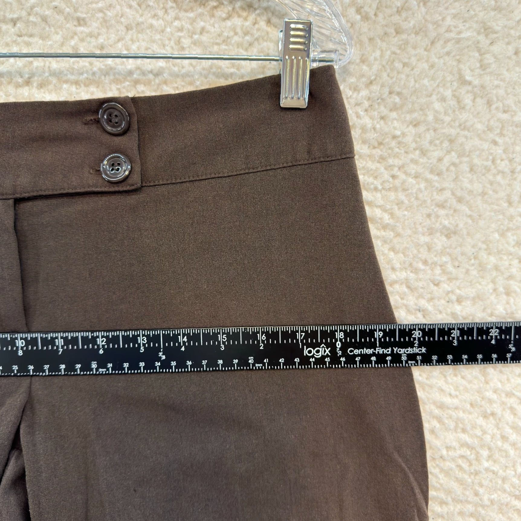 Vintage VINTAGE Capri Trouser Pant 12 Brown Office Grunge Bermuda 90s Y2K Spring Street Womens Size 34" / US 12 / IT 48 - 6 Thumbnail