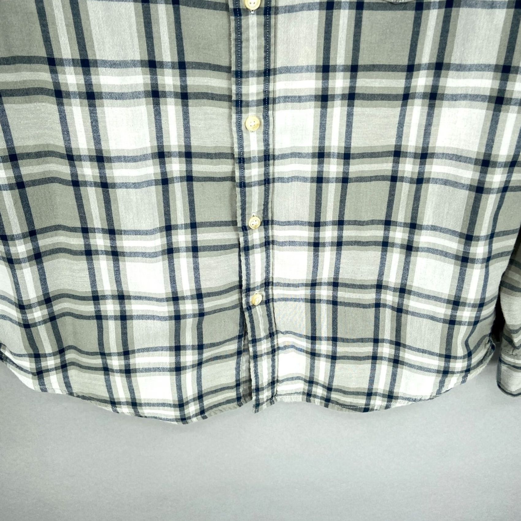 J.Crew J Crew Shirt Mens Medium Green Blue Beige Plaid Button Down Long Sleeve M Size US M / EU 48-50 / 2 - 3 Thumbnail