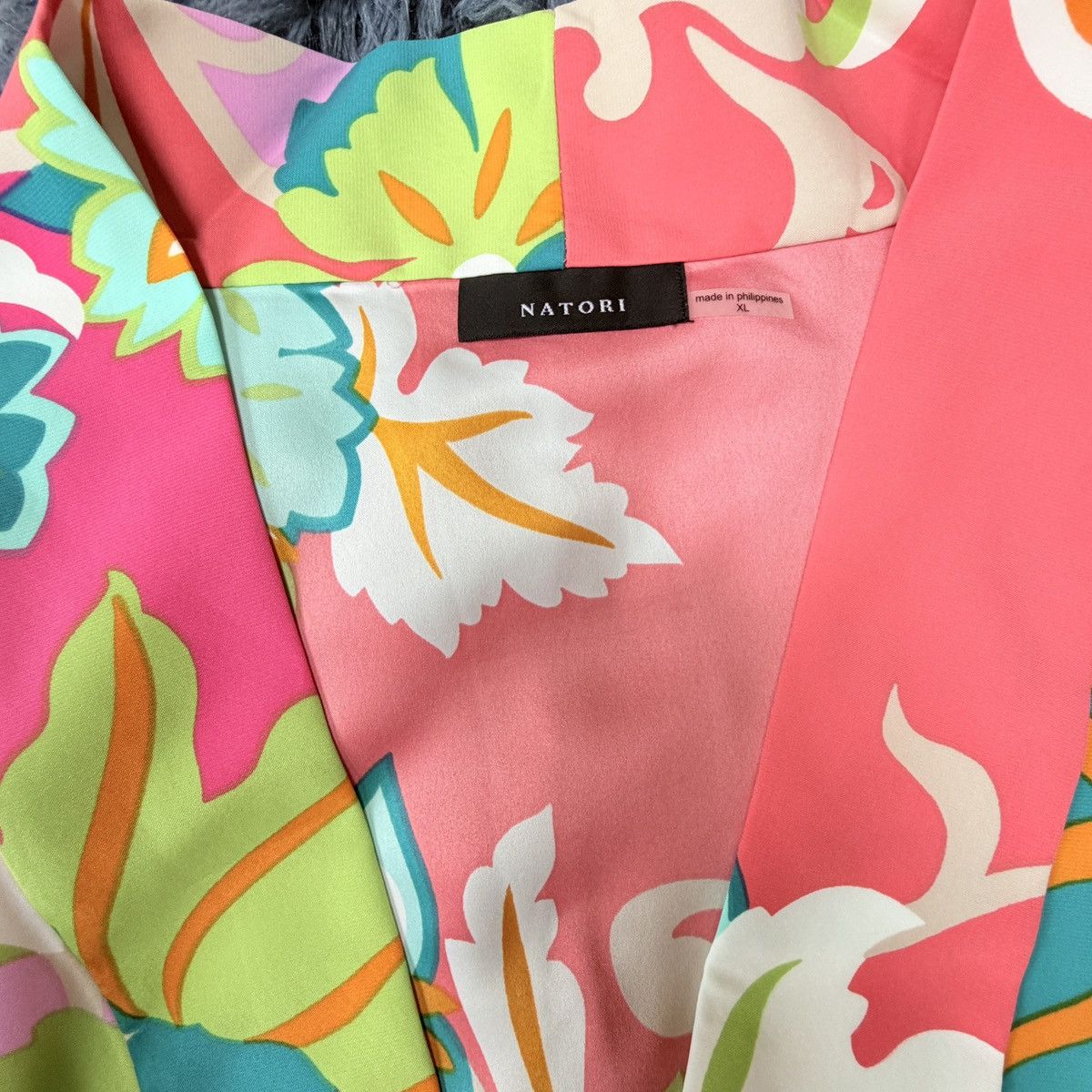 Other Natori Marbella Floral Patchwork Wrap Kimono Bath Robe Size XL / US 12-14 / IT 48-50 - 11 Thumbnail