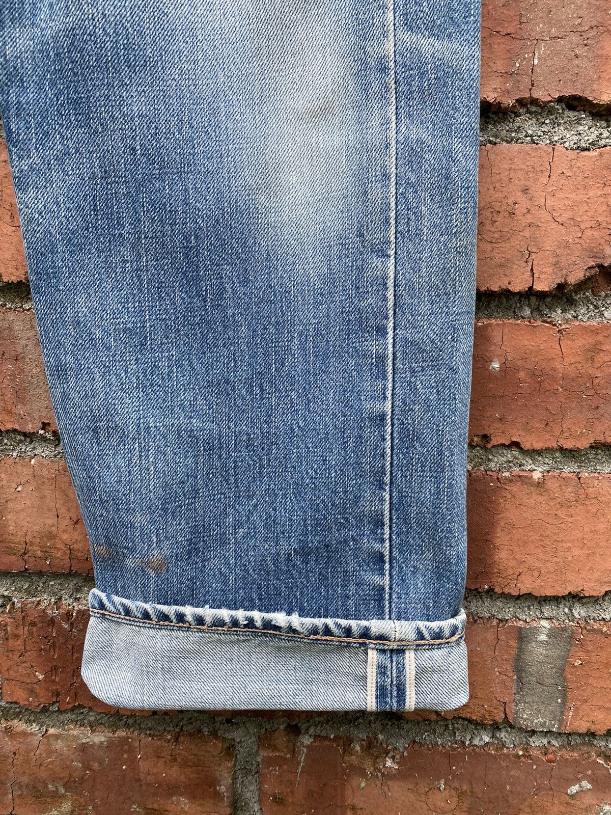 Levi's × Levi's Vintage Clothing × Vintage size 29x30 vintage levi's 502xx redline big E distressed Size US 29 - 4 Thumbnail