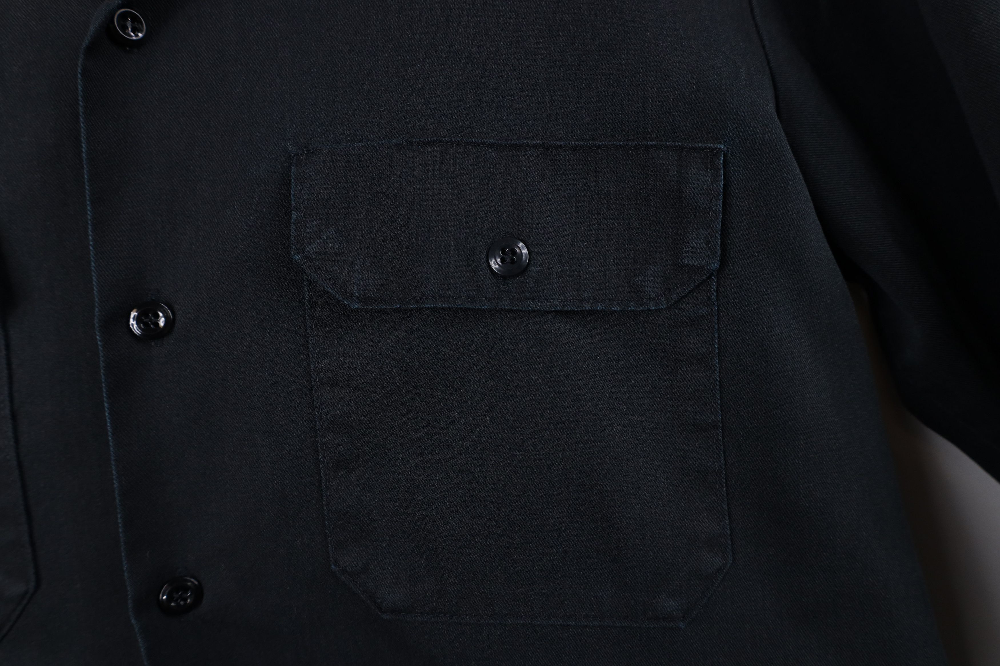 Dickies Vintage 90s Dickies Mechanic Work Button Shirt Black USA Size US M / EU 48-50 / 2 - 7 Thumbnail
