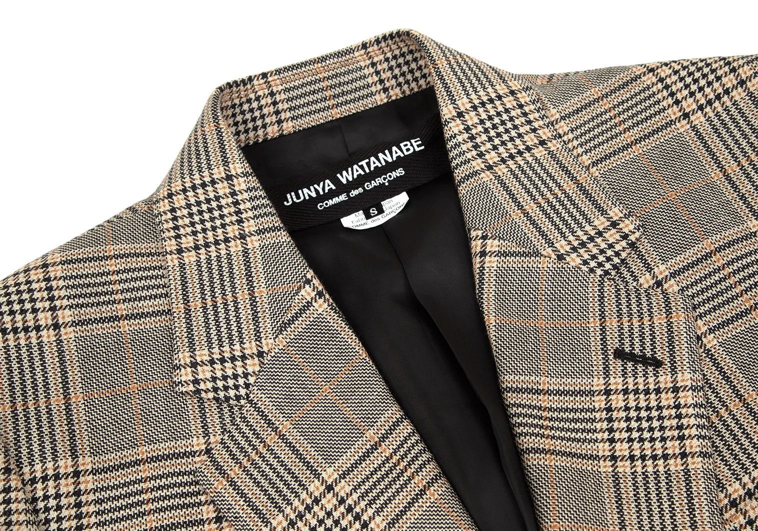 Junya Watanabe Glen Check 2B Tailored Jacket Beige Size S Size US S / EU 44-46 / 1 - 4 Thumbnail