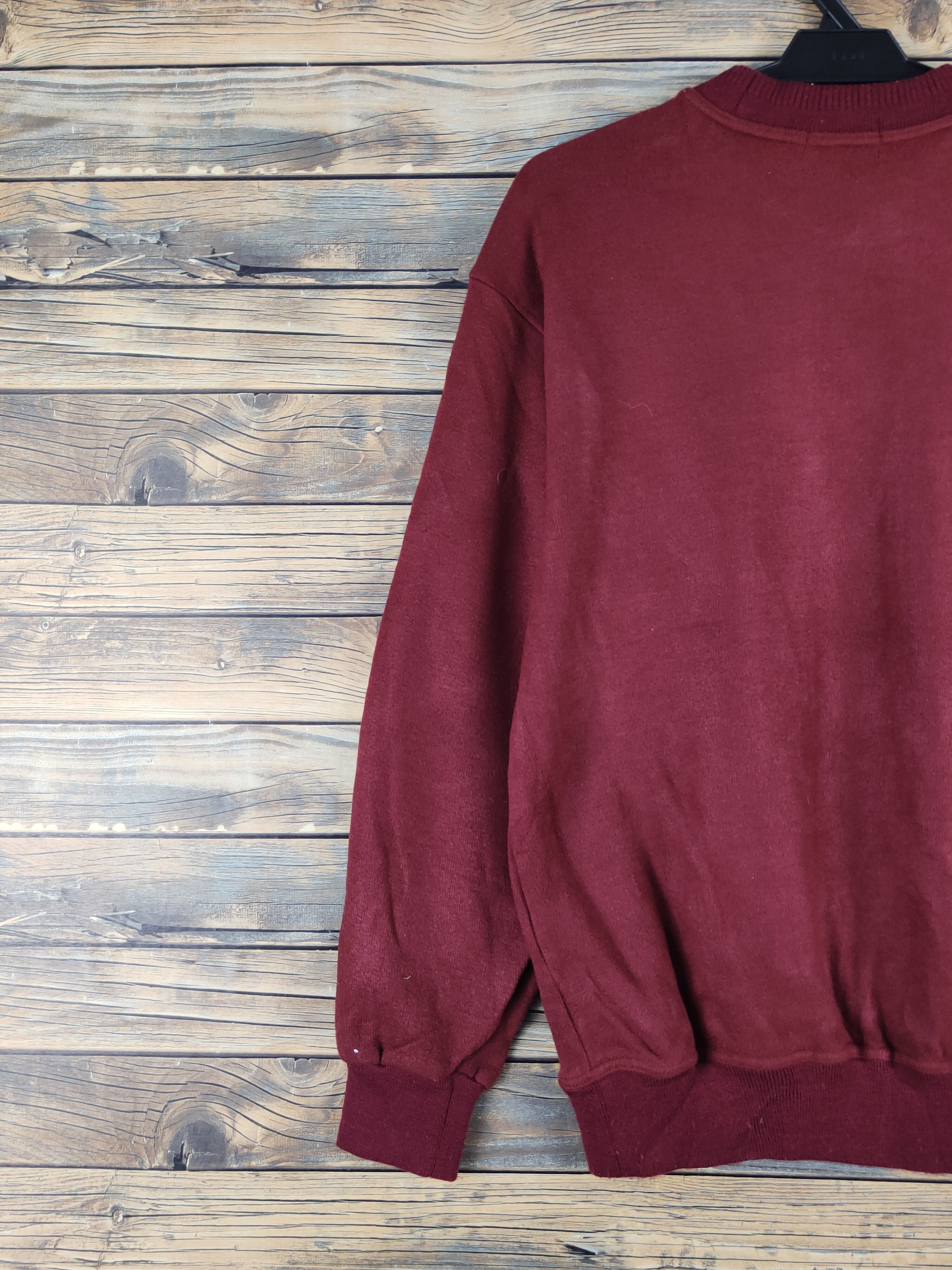 Homespun Knitwear × Japanese Brand × Vintage Destinare Maroon Knitwear Sweatshirts #W1255 Size US M / EU 48-50 / 2 - 9 Thumbnail