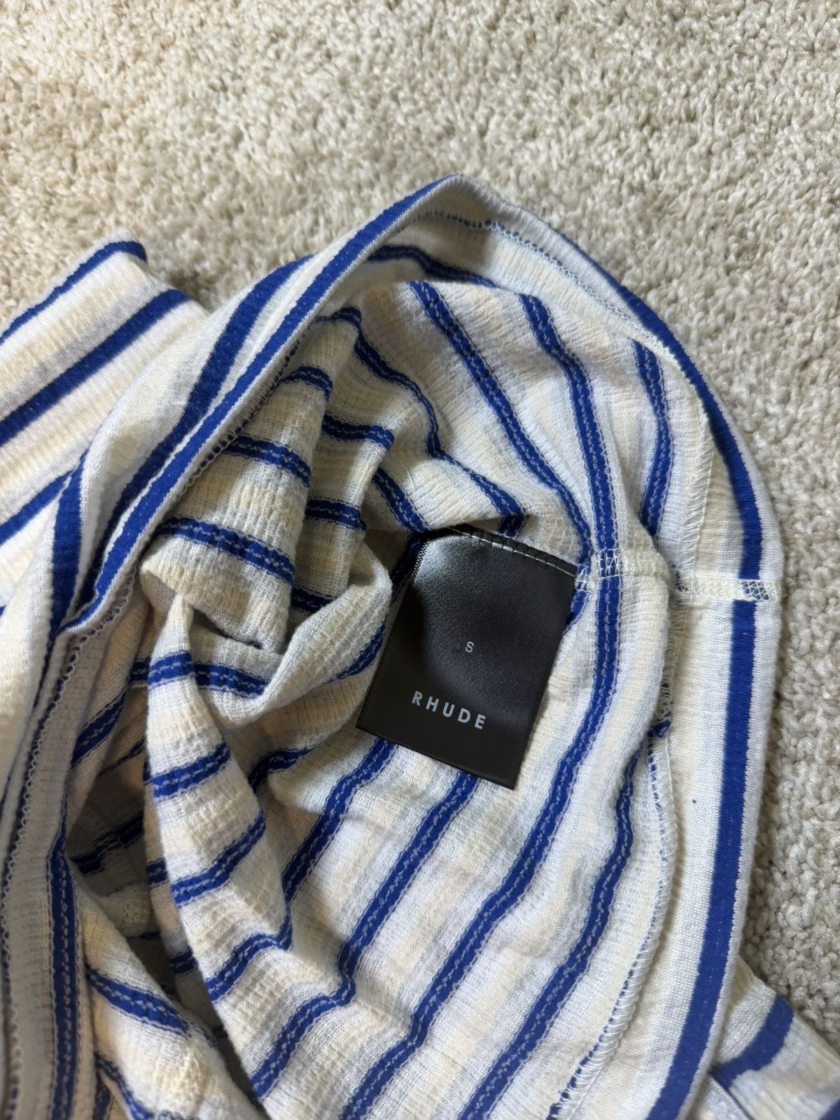 Rhude Rhude Striped Signature Logo Tank Top Size US S / EU 44-46 / 1 - 5 Thumbnail