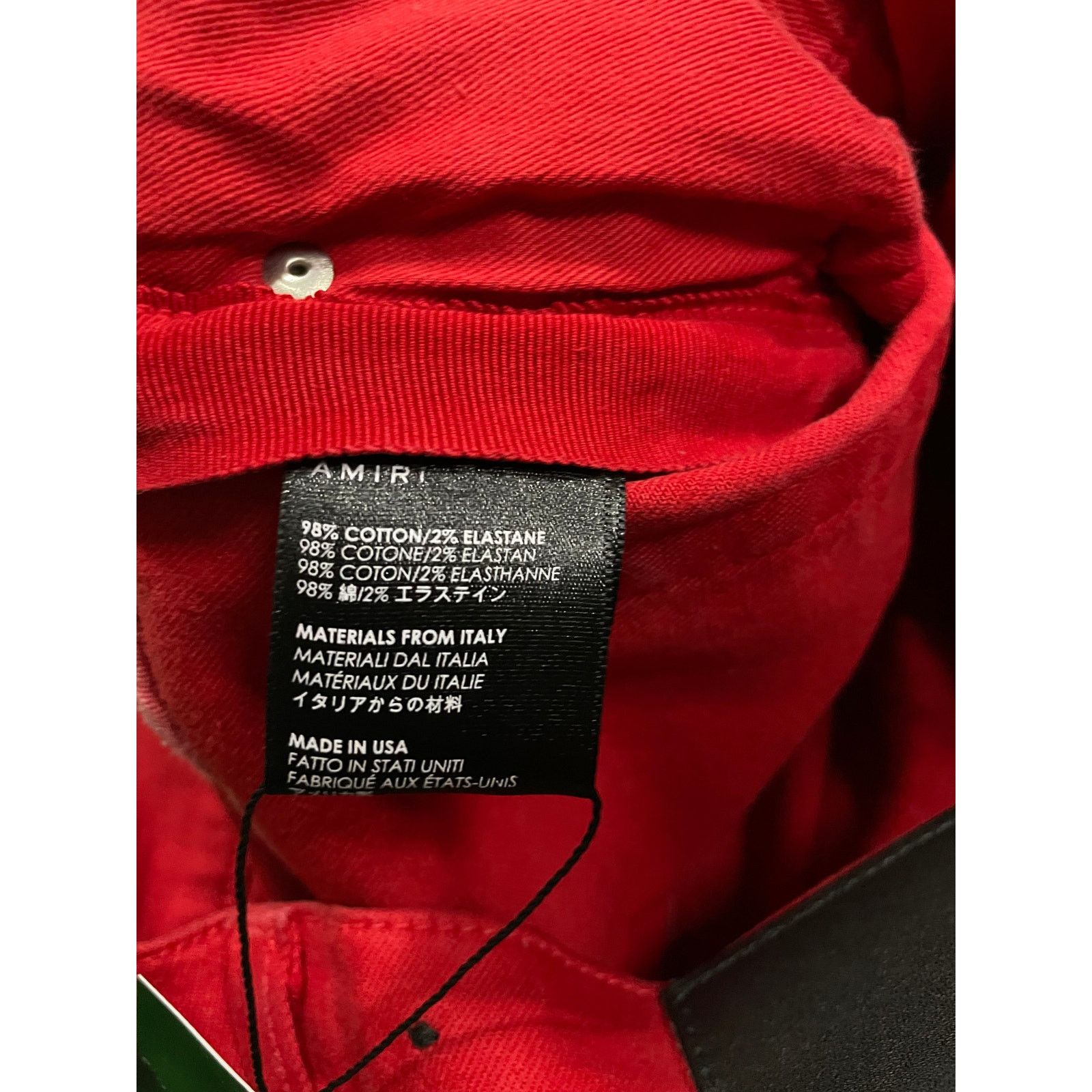 Amiri Amiri Jeans Thrasher Red Black Stripe 31 Used Size US 31 - 5 Thumbnail