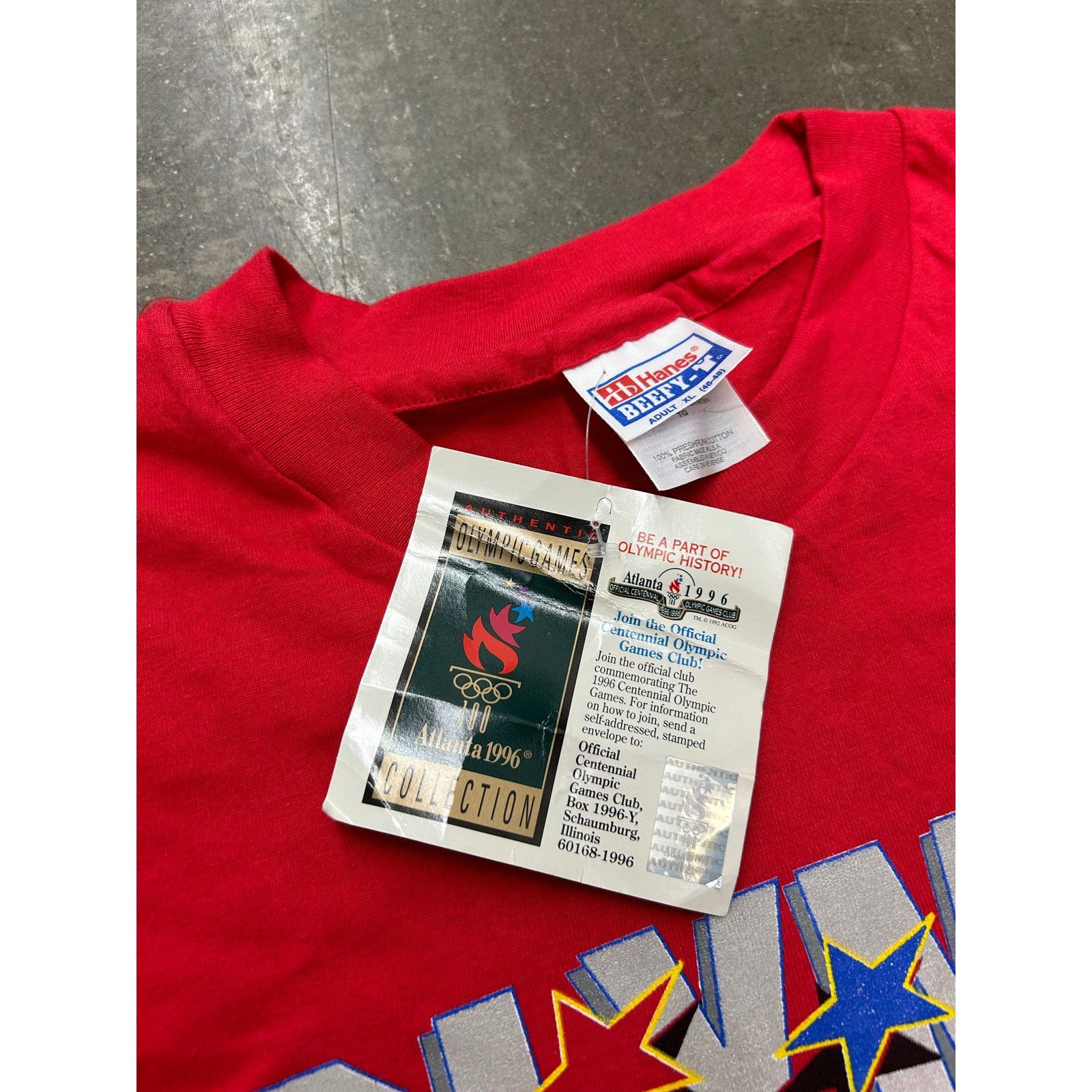 USA Olympics Vintage Jordan Era Olympic Team USA T-Shirt Size US XL / EU 56 / 4 - 3 Thumbnail