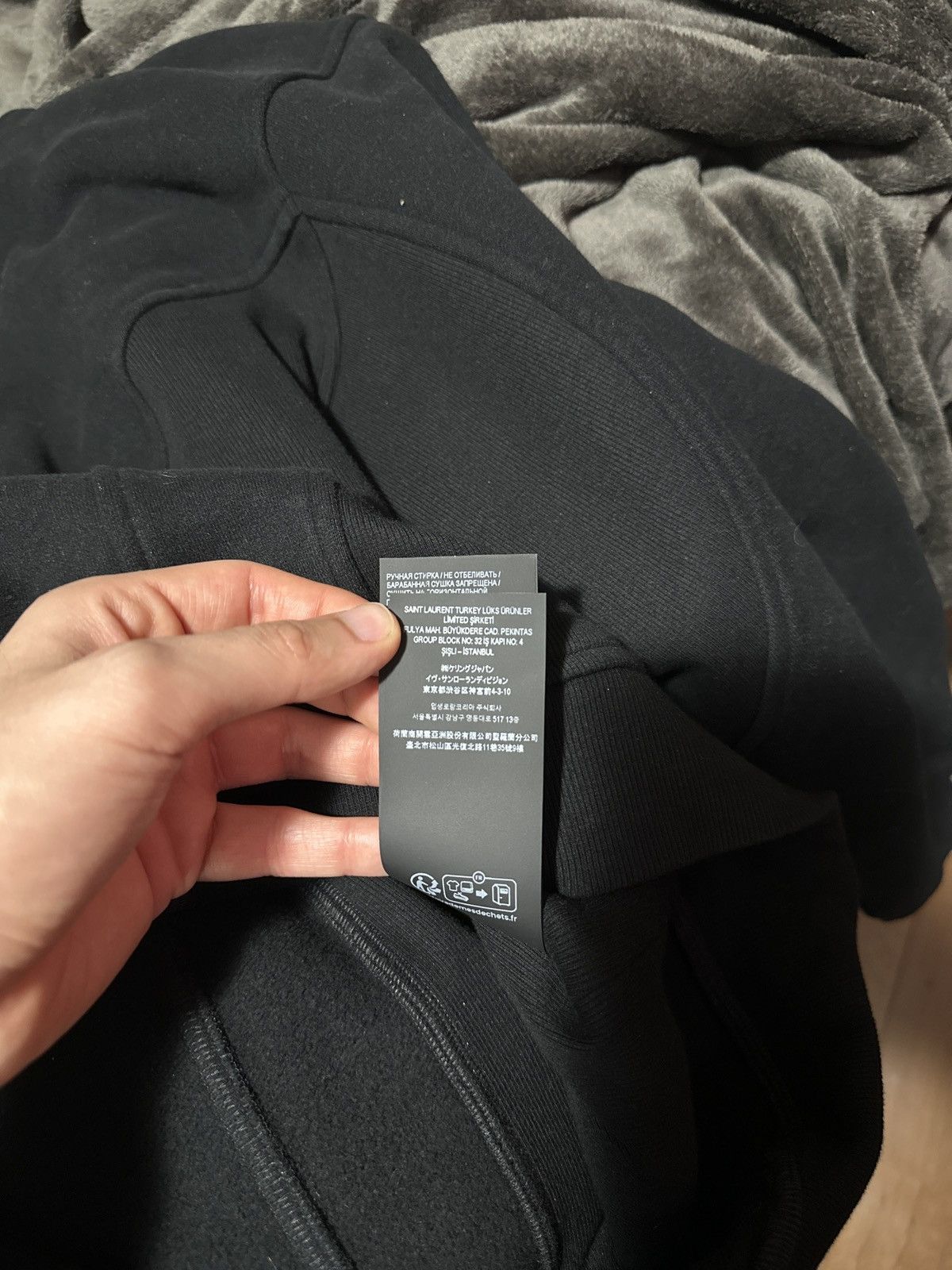 Saint Laurent Paris Saint Laurent Paris Black Fleece Cotton Quarter Zip Jacket L Size US L / EU 52-54 / 3 - 7 Thumbnail