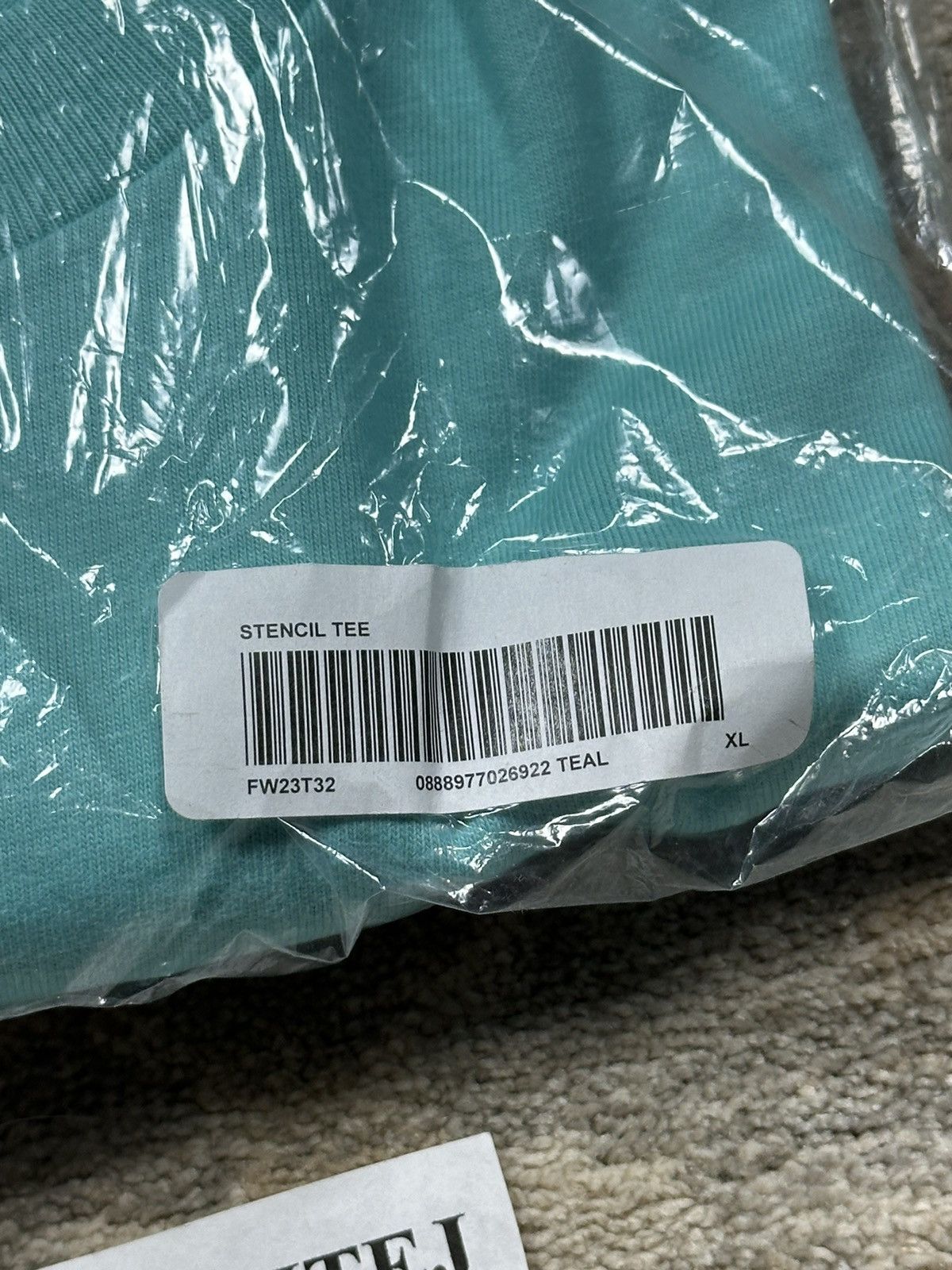 Supreme Supreme Stencil Tee - Teal - XL - FW23 Size US XL / EU 56 / 4 - 4 Thumbnail