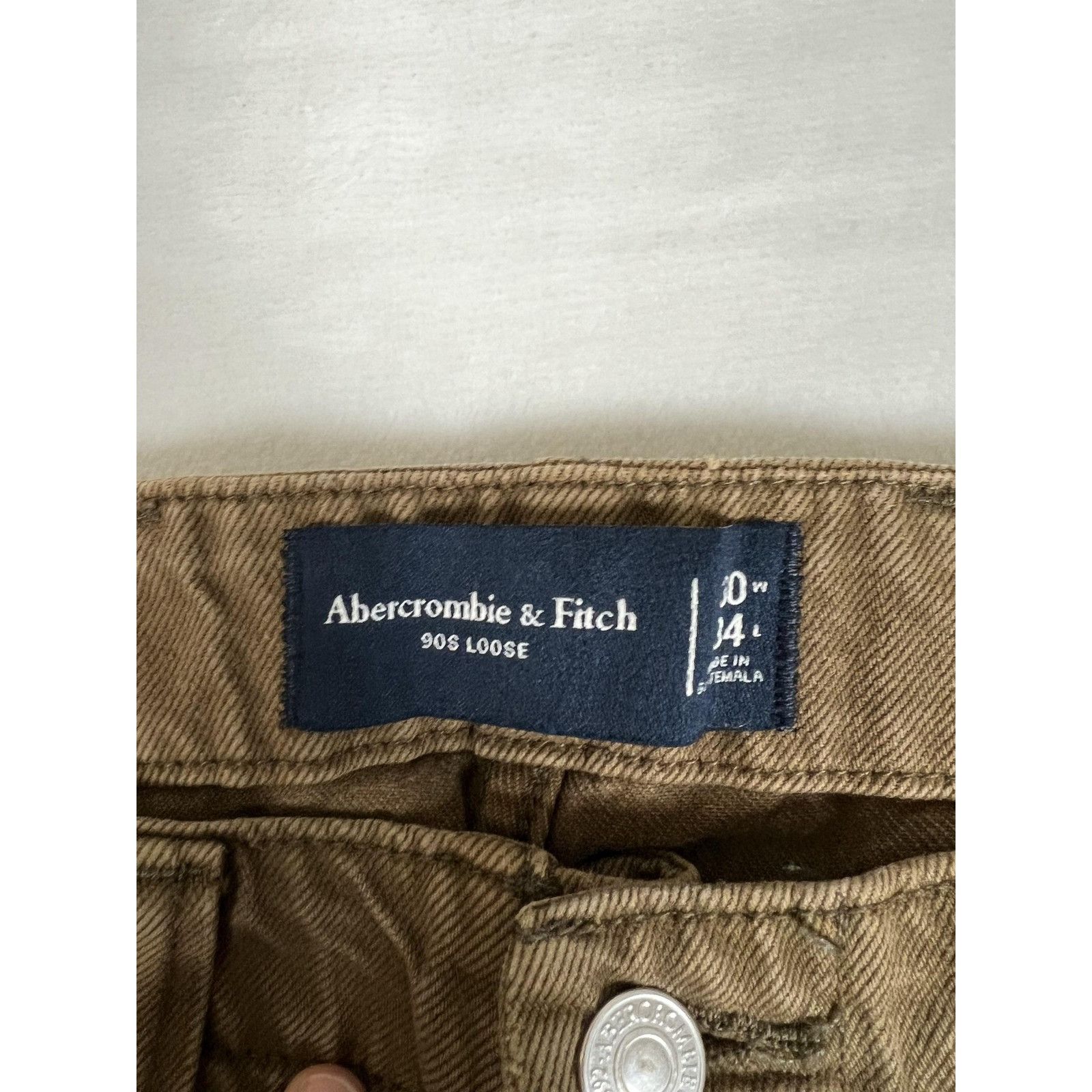 Abercrombie & Fitch Abercrombie & Fitch 90s Loose Pants Mens 30x34 Brown Twill C Size US 30 / EU 46 - 2 Thumbnail