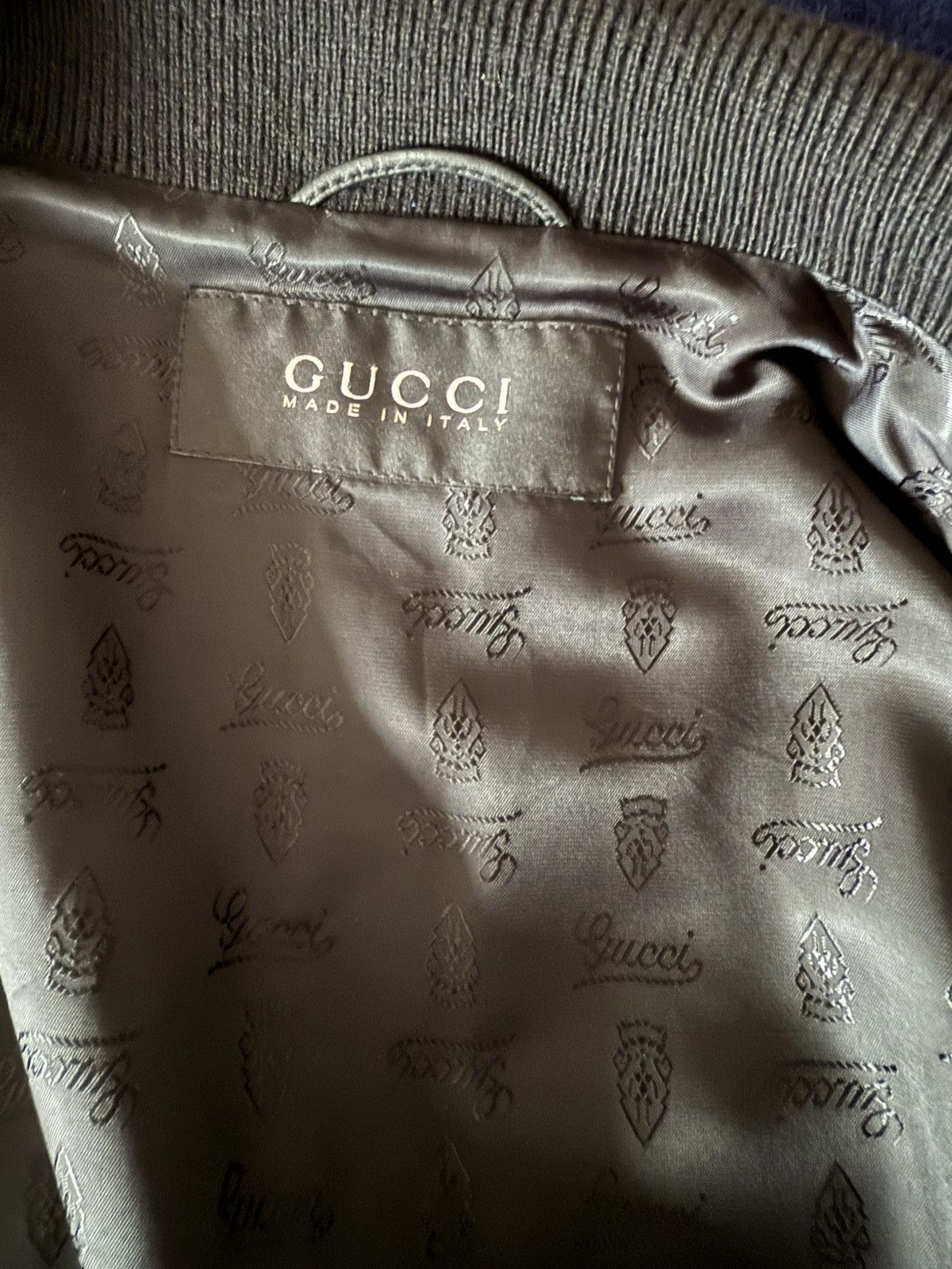 Gucci Gucci leather bomber jacket Size US L / EU 52-54 / 3 - 4 Thumbnail