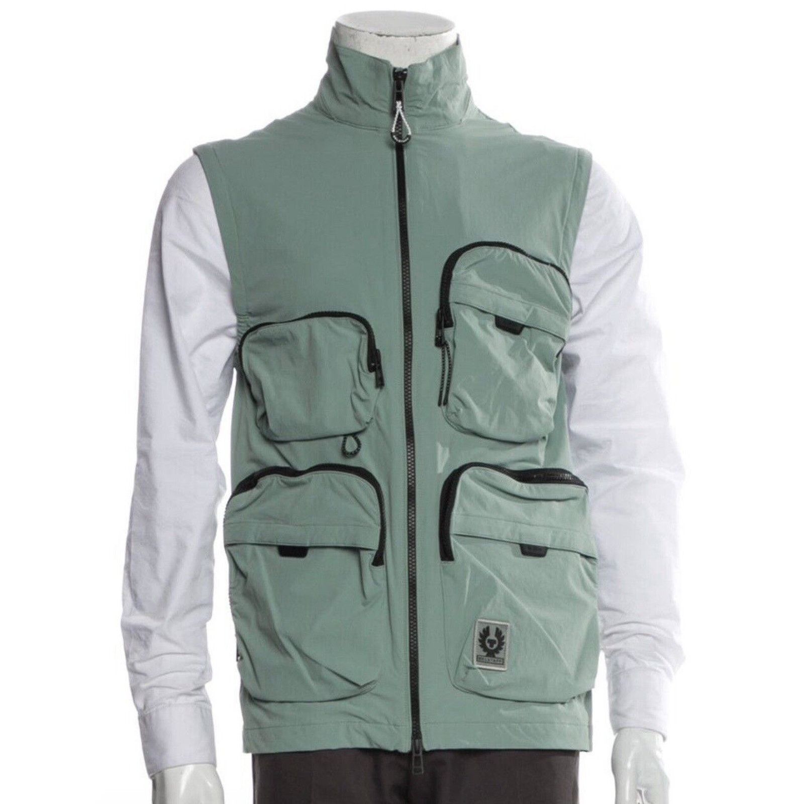 Belstaff Belstaff Vest Tow Gilet Tactical Utility New Steel Green Size US M / EU 48-50 / 2 - 1 Thumbnail