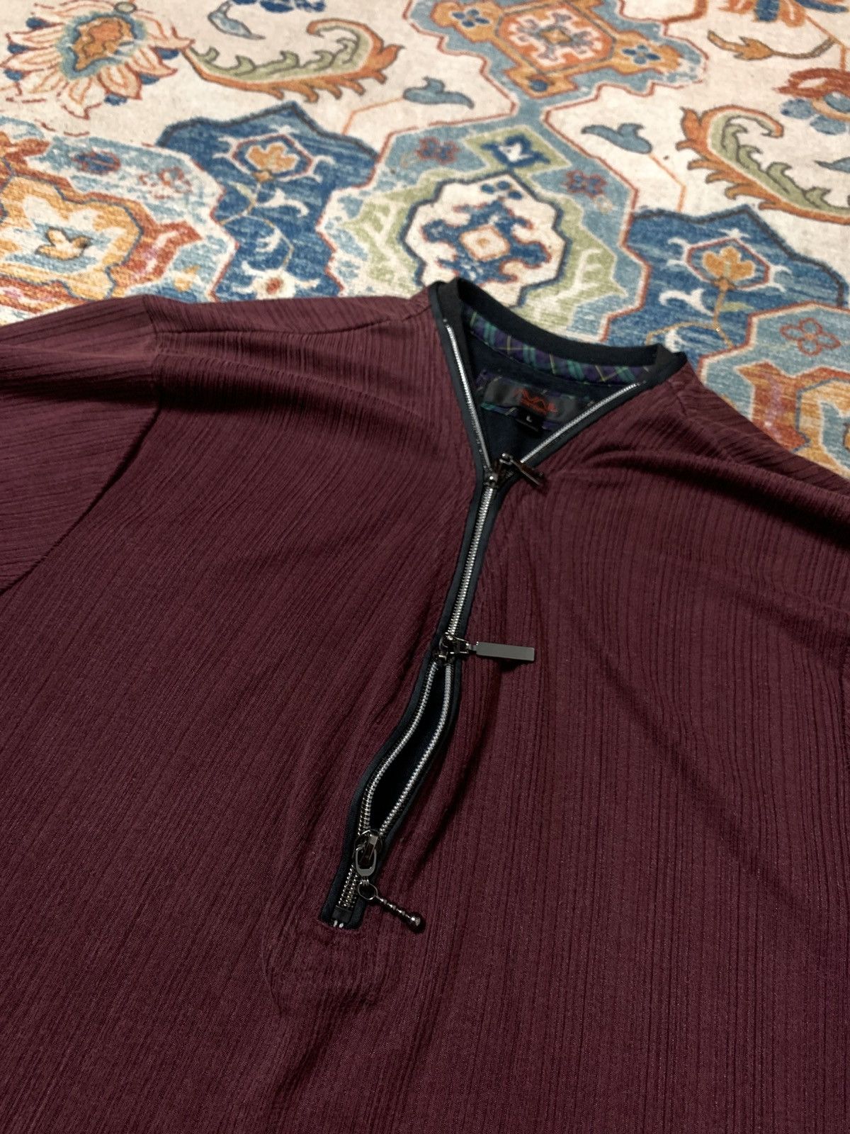 Japanese Brand 2000s Japanese archive Vkei triple zipper short sleeve Size US M / EU 48-50 / 2 - 7 Thumbnail