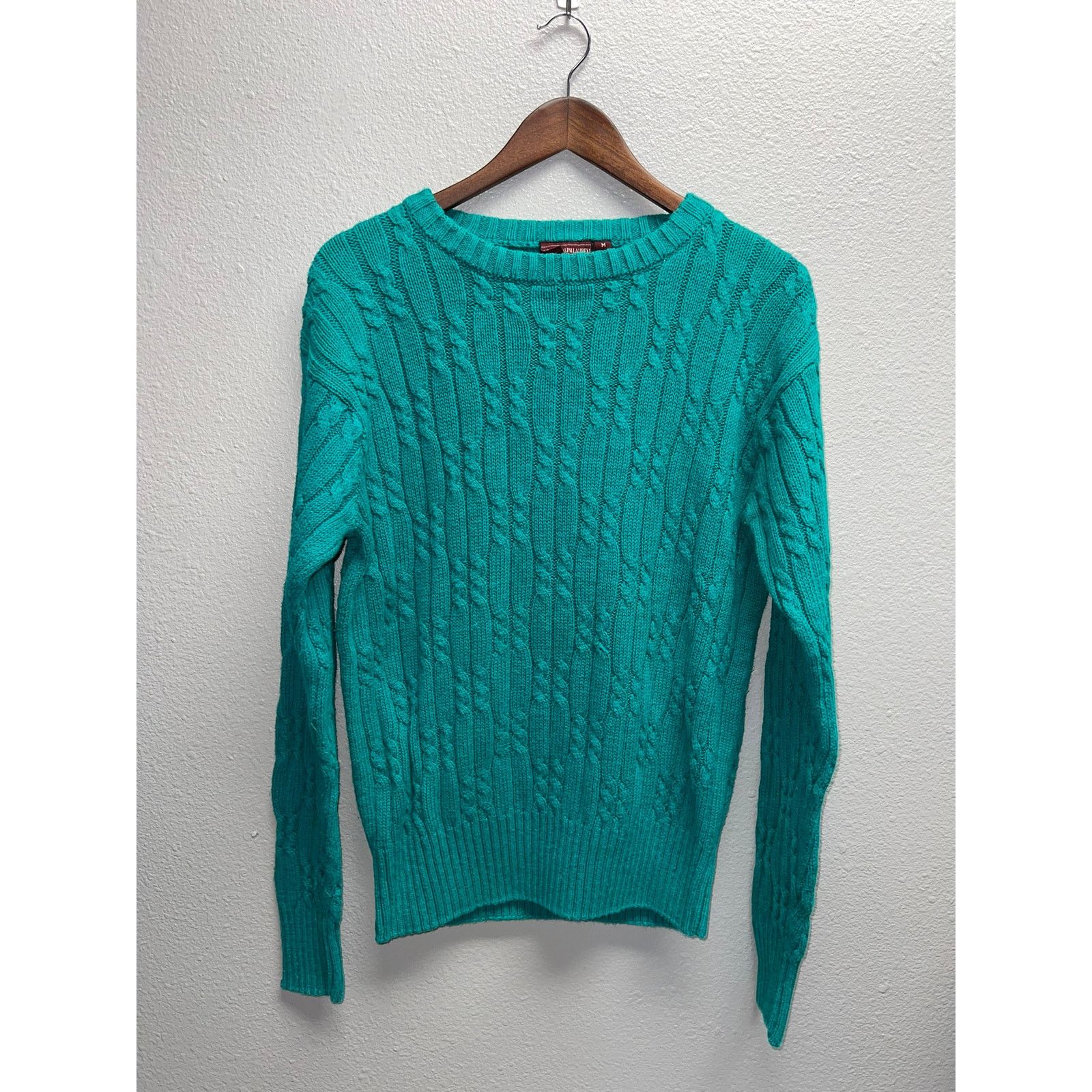 Ralph Lauren Womens Chaps Ralph Lauren Teal Sweater Heavy Green Medium M Size M / US 6-8 / IT 42-44 - 1 Thumbnail