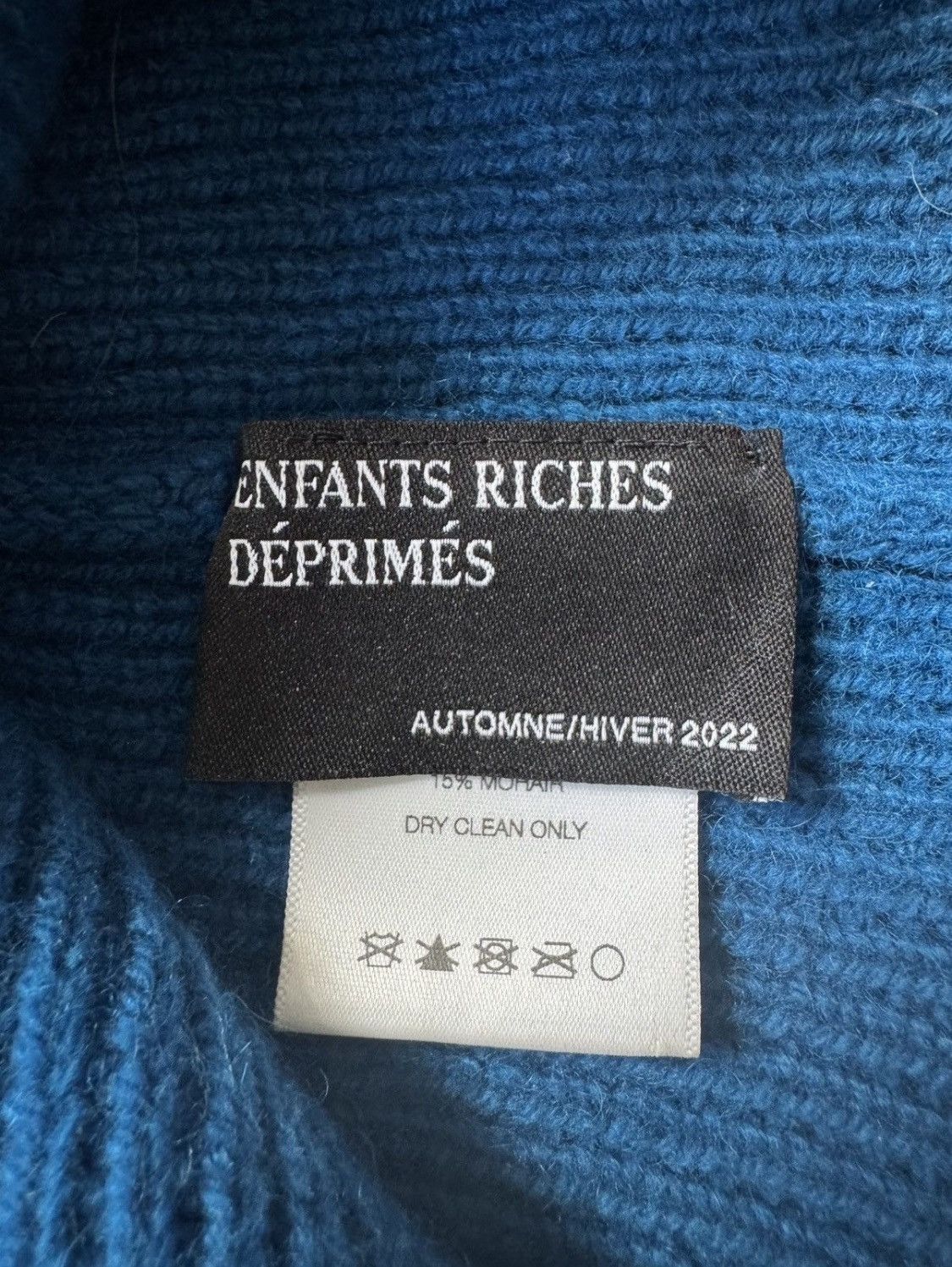Enfants Riches Deprimes Enfants Riches Deprimes FW22 Chshmere Mohair Beanie Cold Hat Size ONE SIZE - 2 Thumbnail