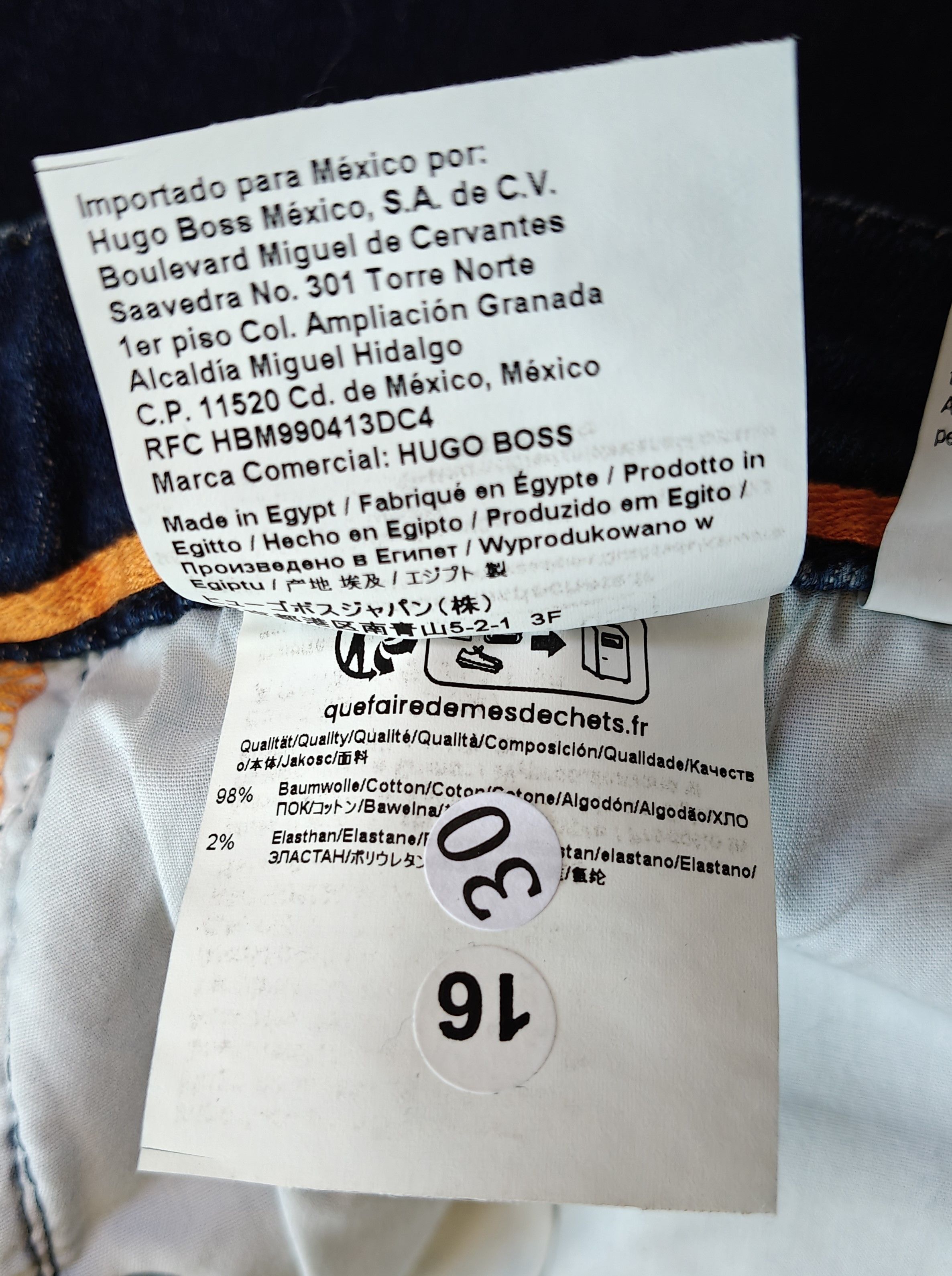 Hugo Boss HUGO BOSS RE.MAINE Regular fit Jeans Free Shipping T/6128 Size US 35 - 13 Thumbnail