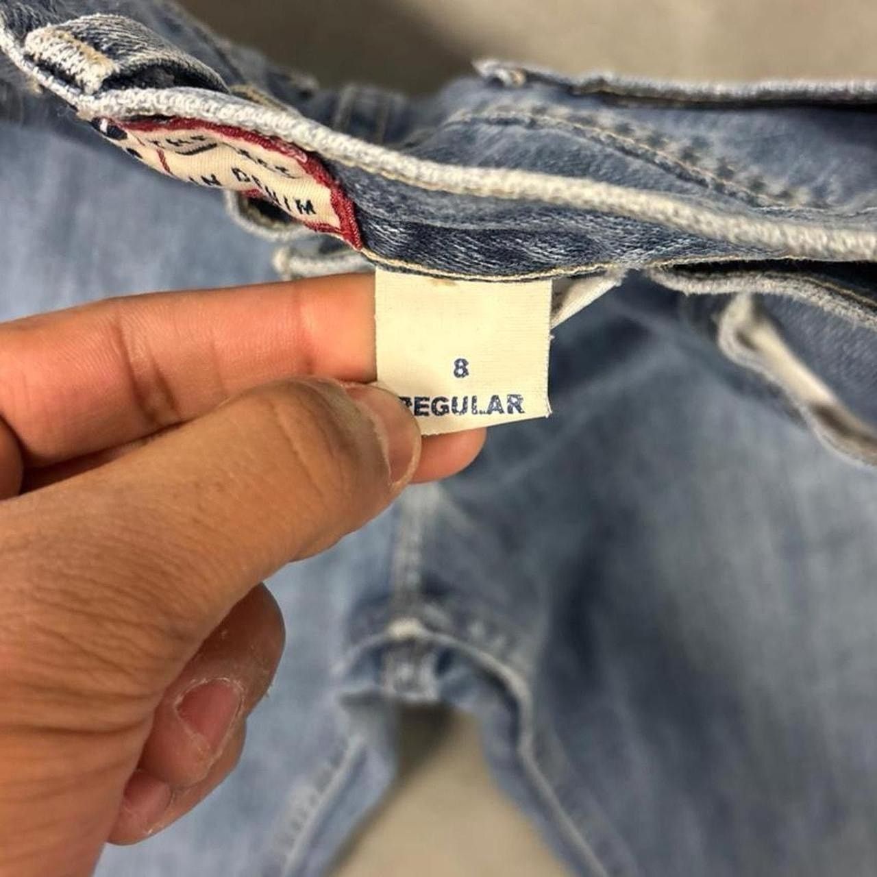 Vintage y2k faded bootcut flared distressed denim jeans Size US 28 / EU 44 - 6 Thumbnail