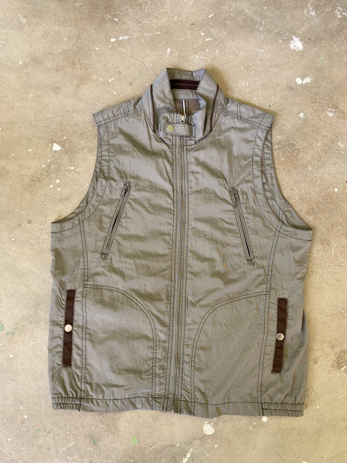 ALAIN DELON Alain Delon Utility Zip Vest Size US L / EU 52-54 / 3 - 1 Thumbnail