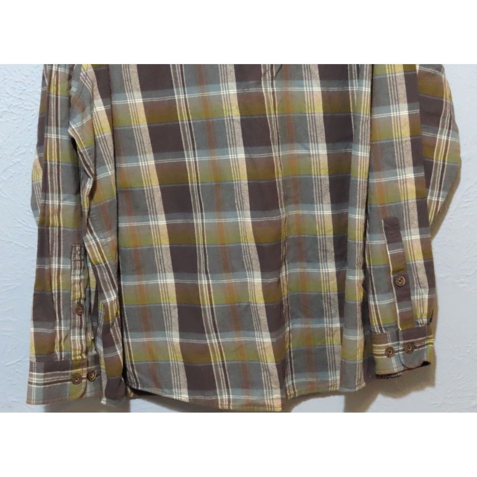 Vintage Duluth Trading Untucked Relaxed Fit Men's 2XLT Button Down Green Flannel Shirt Size US XXL / EU 58 / 5 - 6 Thumbnail