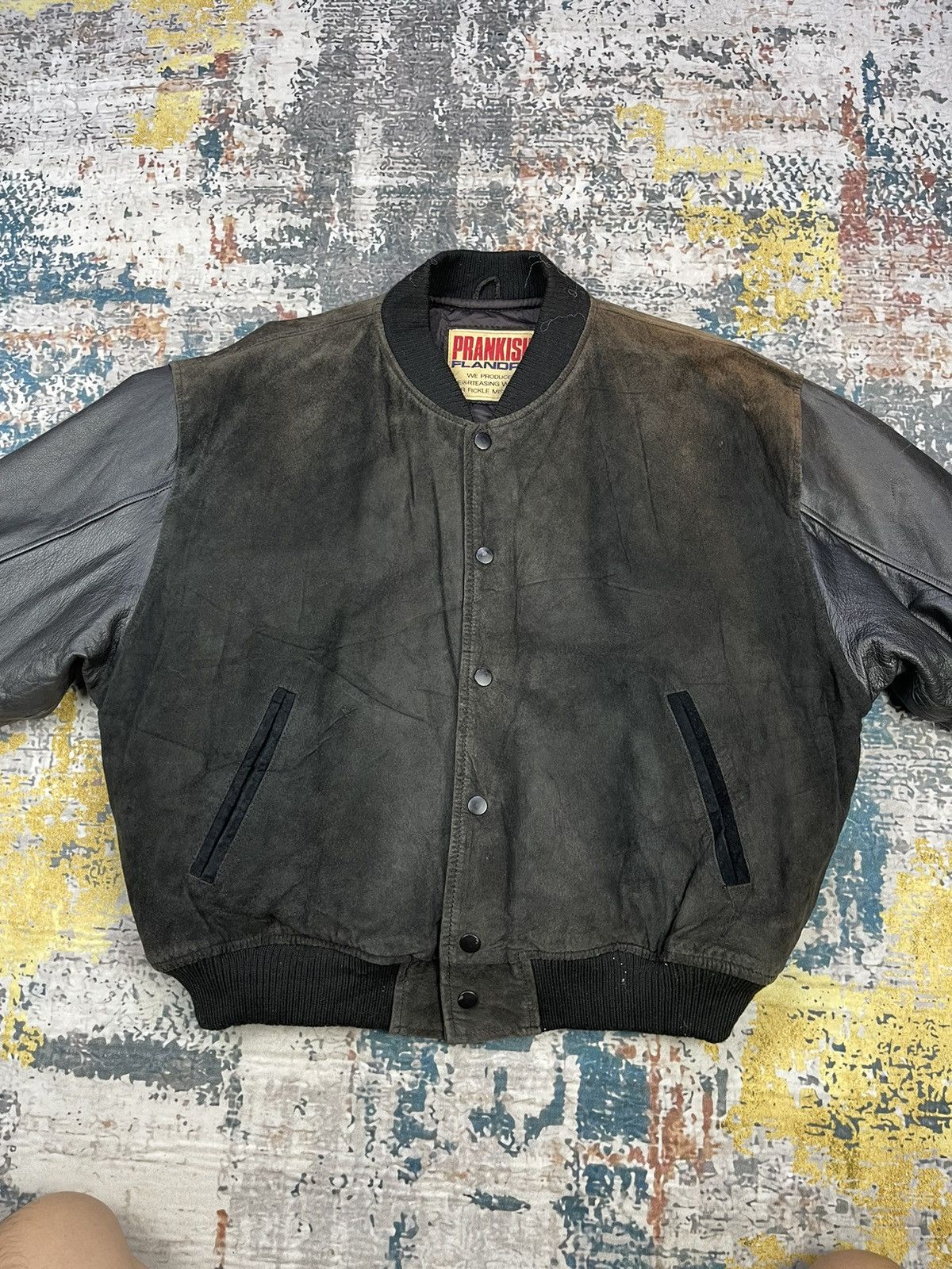 Vintage Prankish Flandre AW 88-89 Dolphin Leather Bombers Size US L / EU 52-54 / 3 - 5 Thumbnail