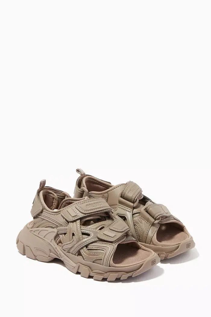 Balenciaga o1in1g0526 Size: KIDS 27 / Track Sandals In Beige Size US 5 / EU 37 - 4 Thumbnail